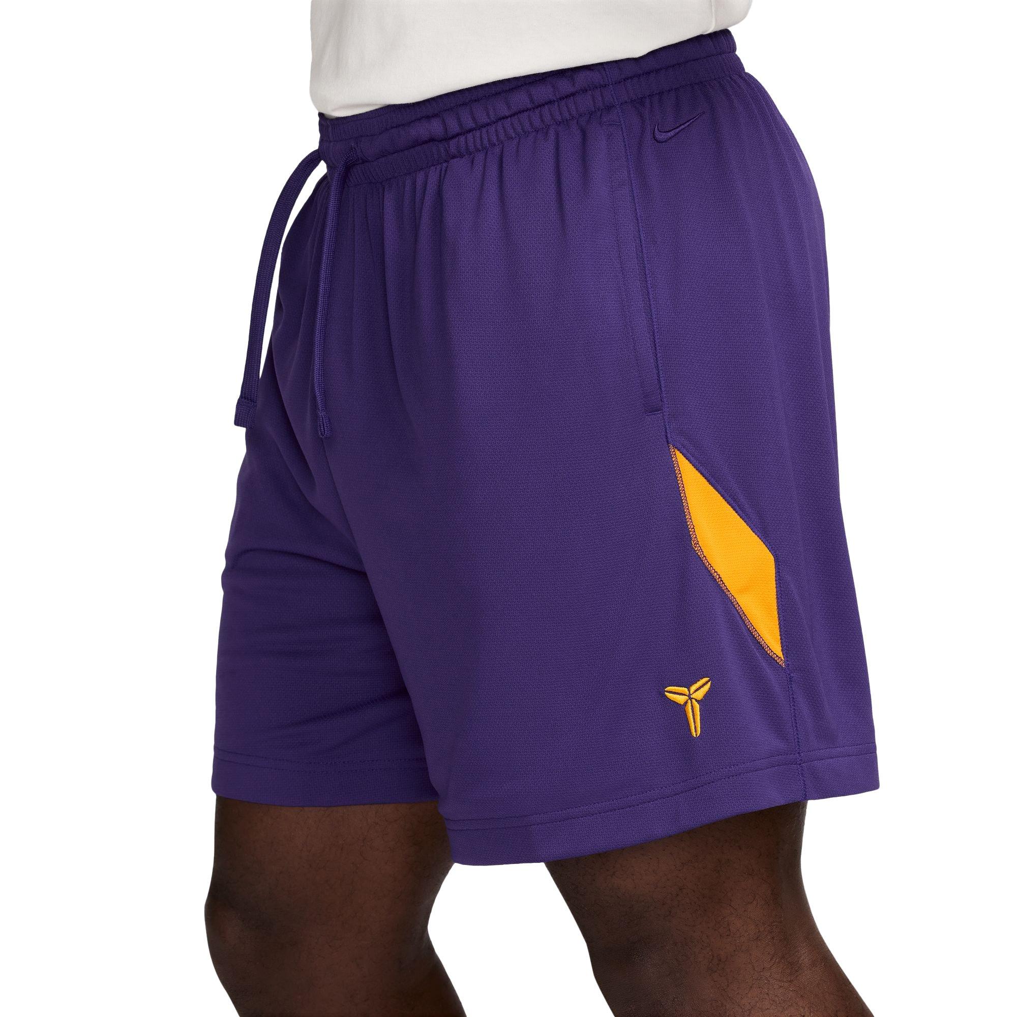 Nike Men's Kobe Dri-FIT 6" Basketball Shorts - PURPLE Thumbnail View 3