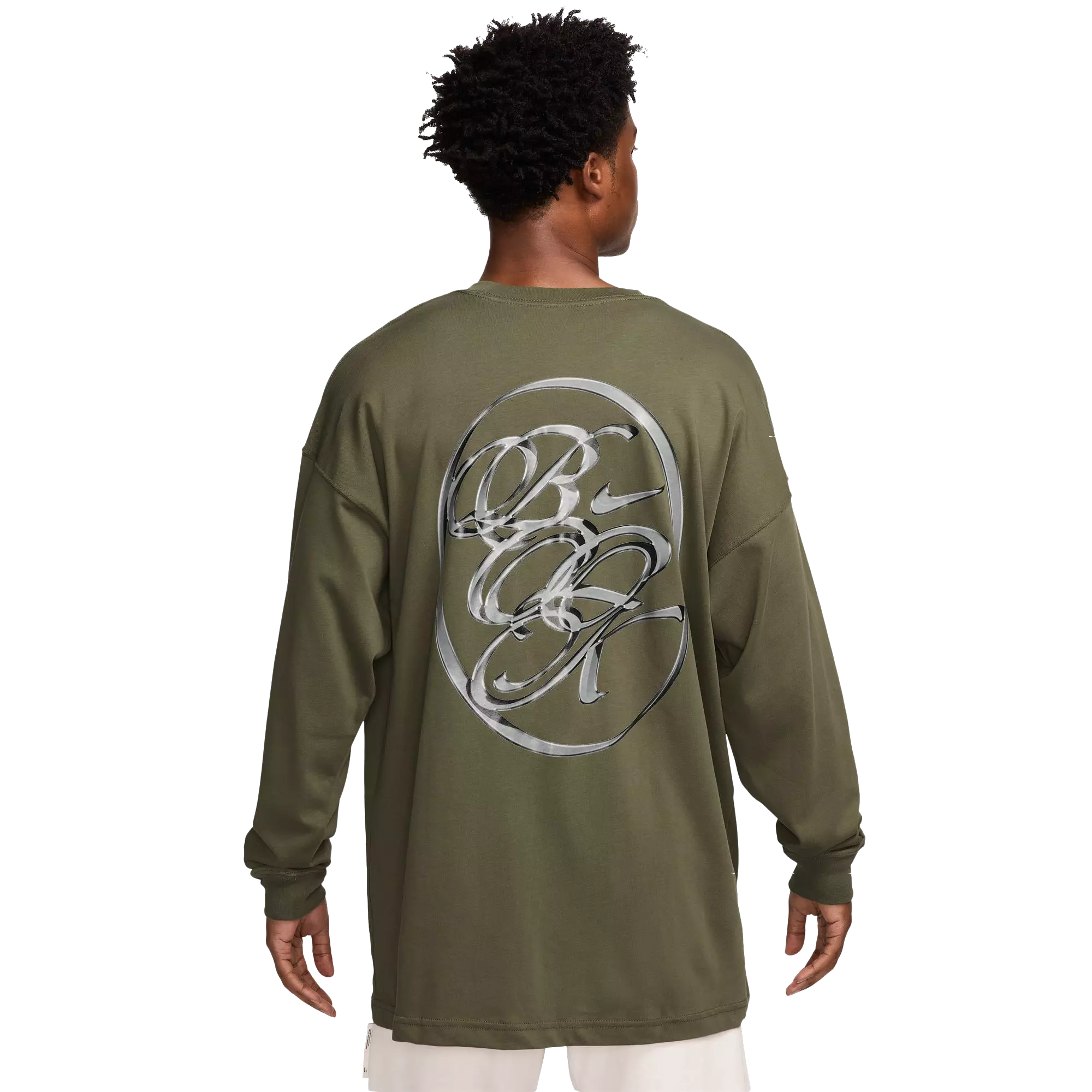 Nike Men's Devin Booker Long-Sleeve Basketball Tee - GREEN