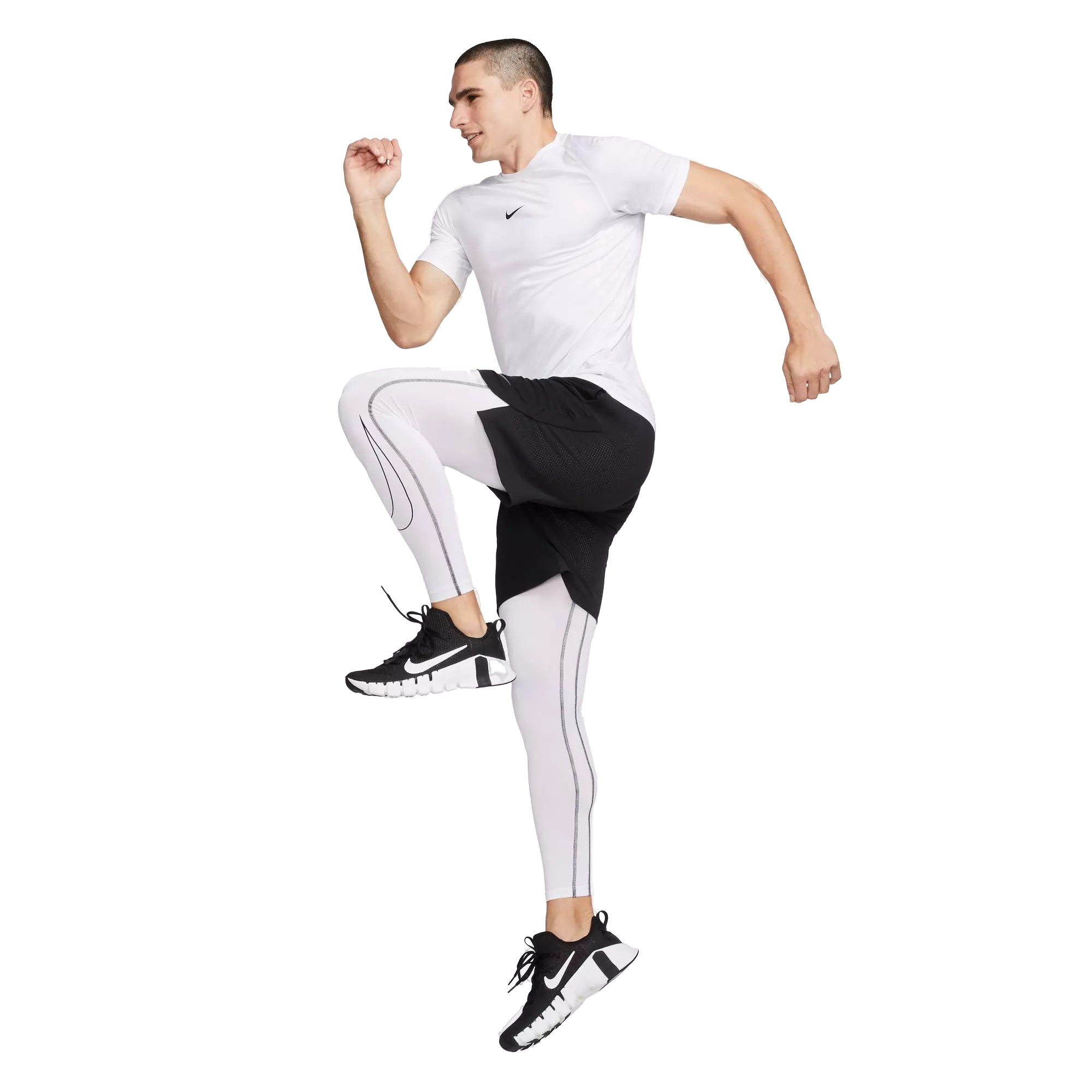 Nike Men's Pro Dri-FIT Slim Short-Sleeve Top - White - WHITE