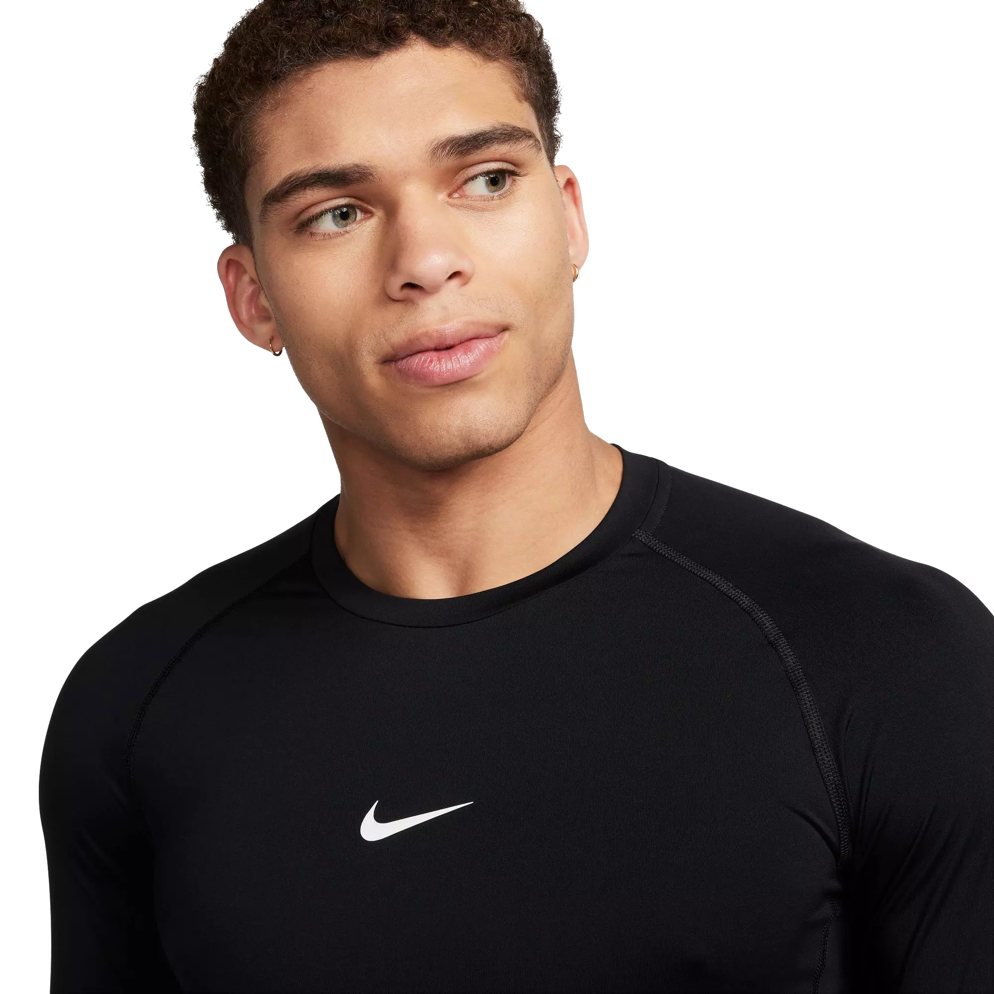 Nike Pro Dri-FIT Slim Long-Sleeve Fitness Top - Black - BLACK