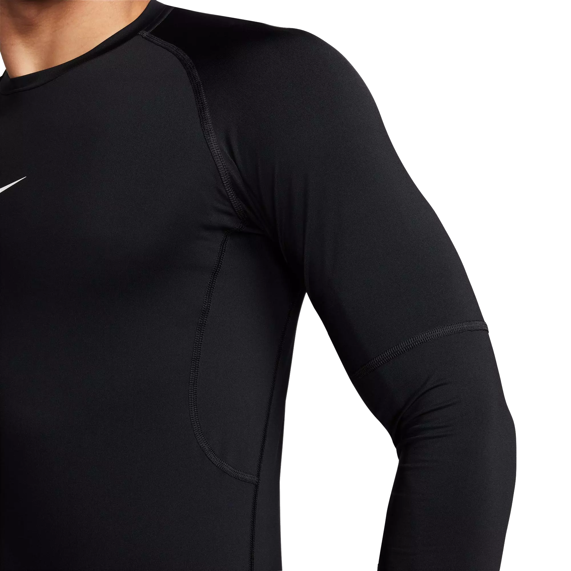 Nike Pro Dri-FIT Slim Long-Sleeve Fitness Top - Black - BLACK