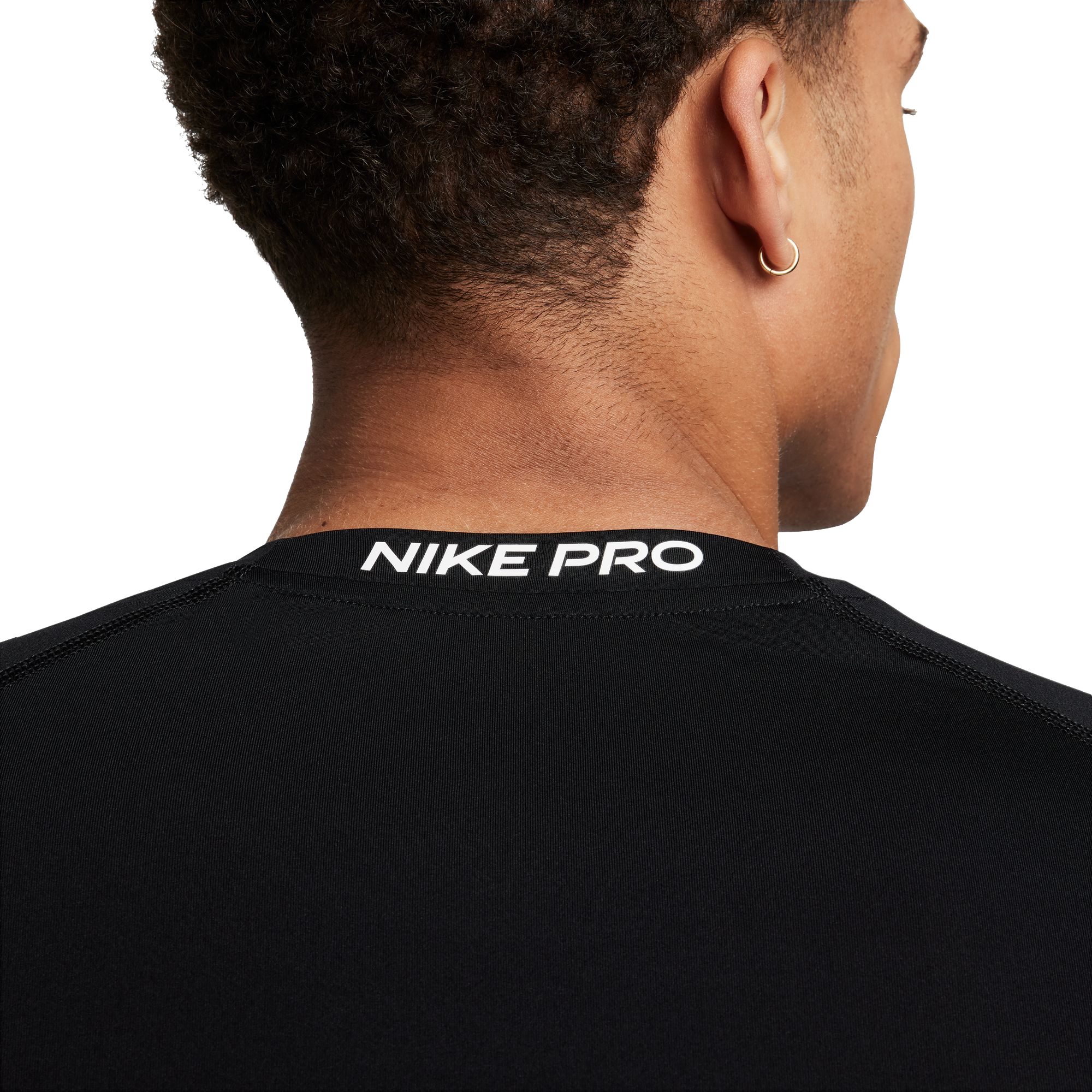 Nike Pro Dri-FIT Slim Long-Sleeve Fitness Top - Black - BLACK Thumbnail View 5
