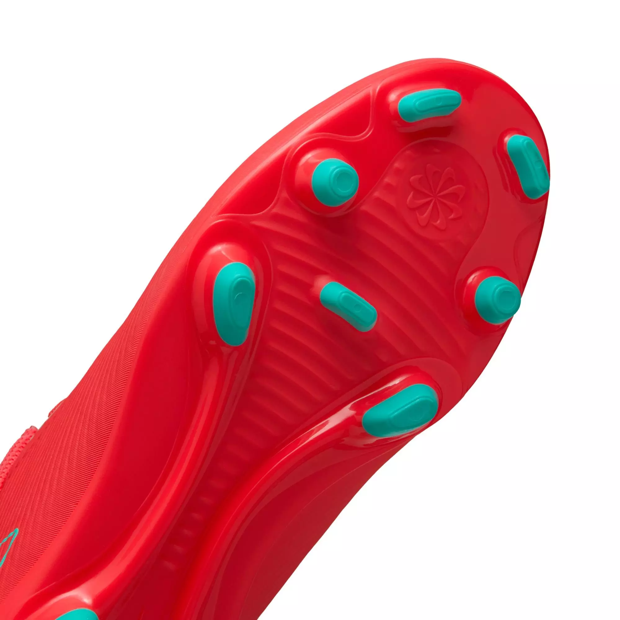 Nike Jr. Mecurial Vapor 16 Club MG "Ember Glow/Aurora Green" Preschool Boys' Soccer Cleat - PINK/GREEN