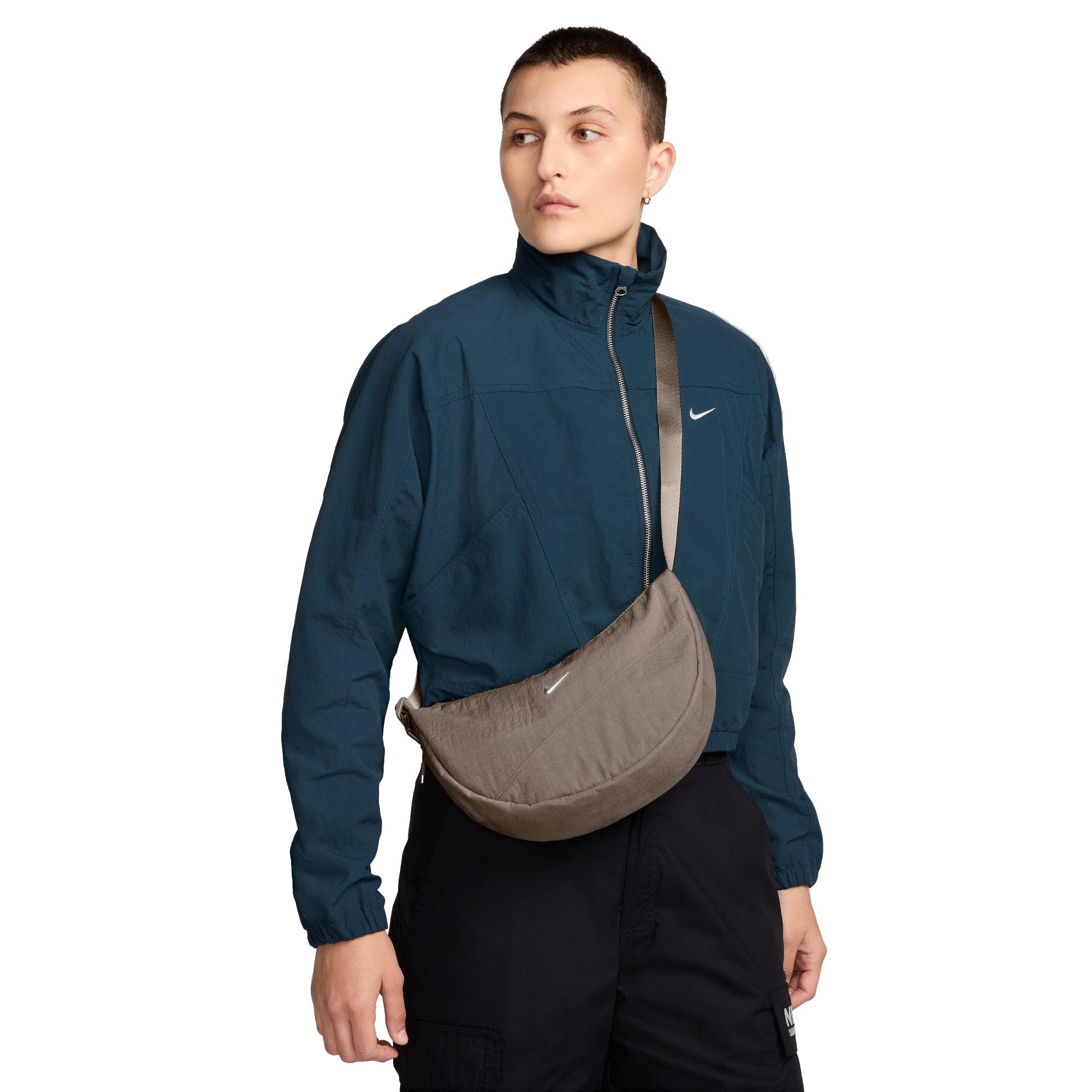 Nike Aura Crescent Crossbody Bag-Brown