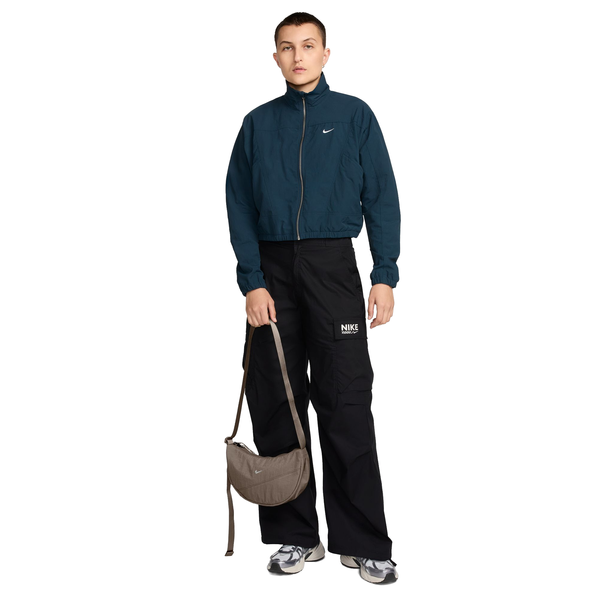 Nike Aura Crescent Crossbody Bag-Brown