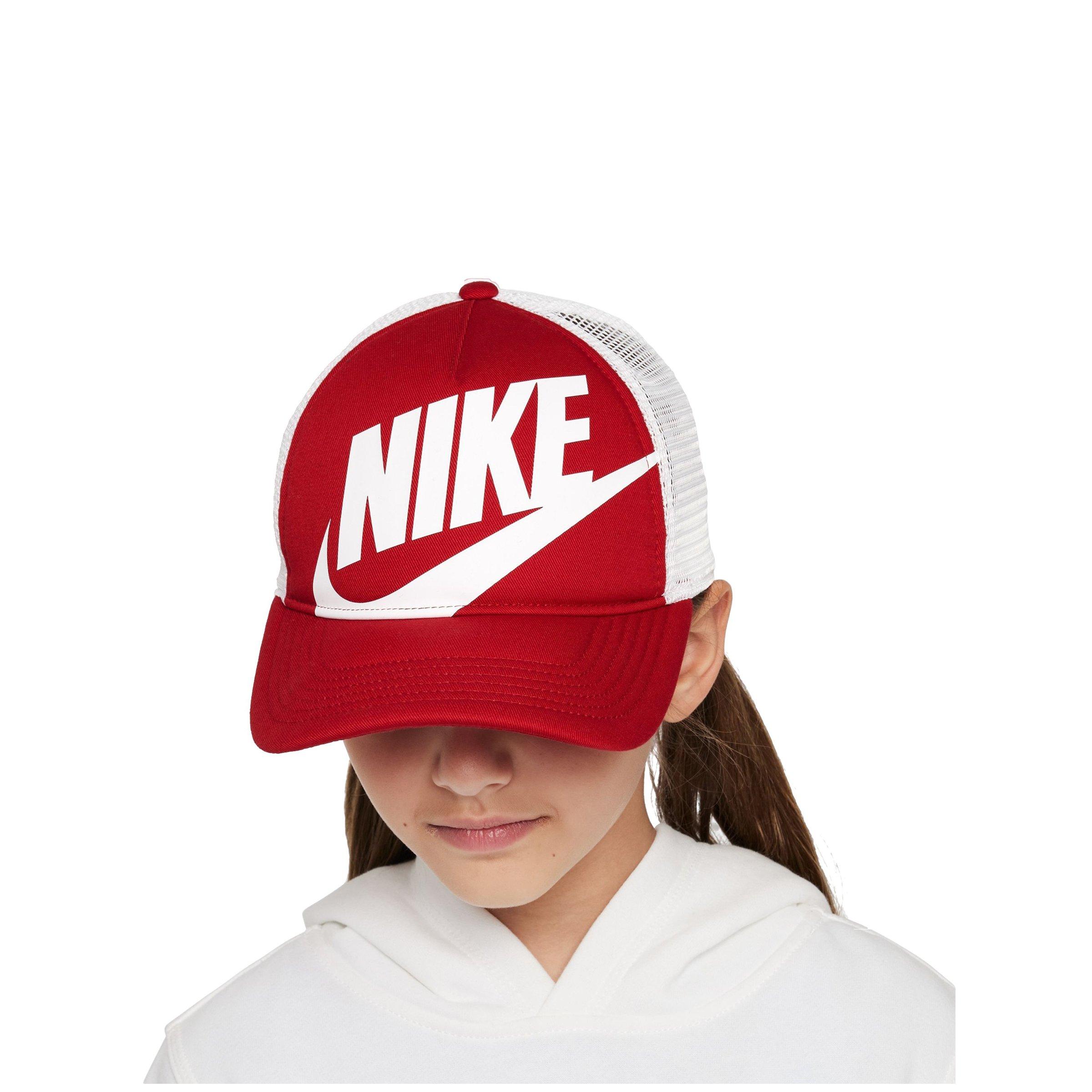 Nike Youth Rise Trucker Cap-Red/White - RED/WHITE Thumbnail View 1