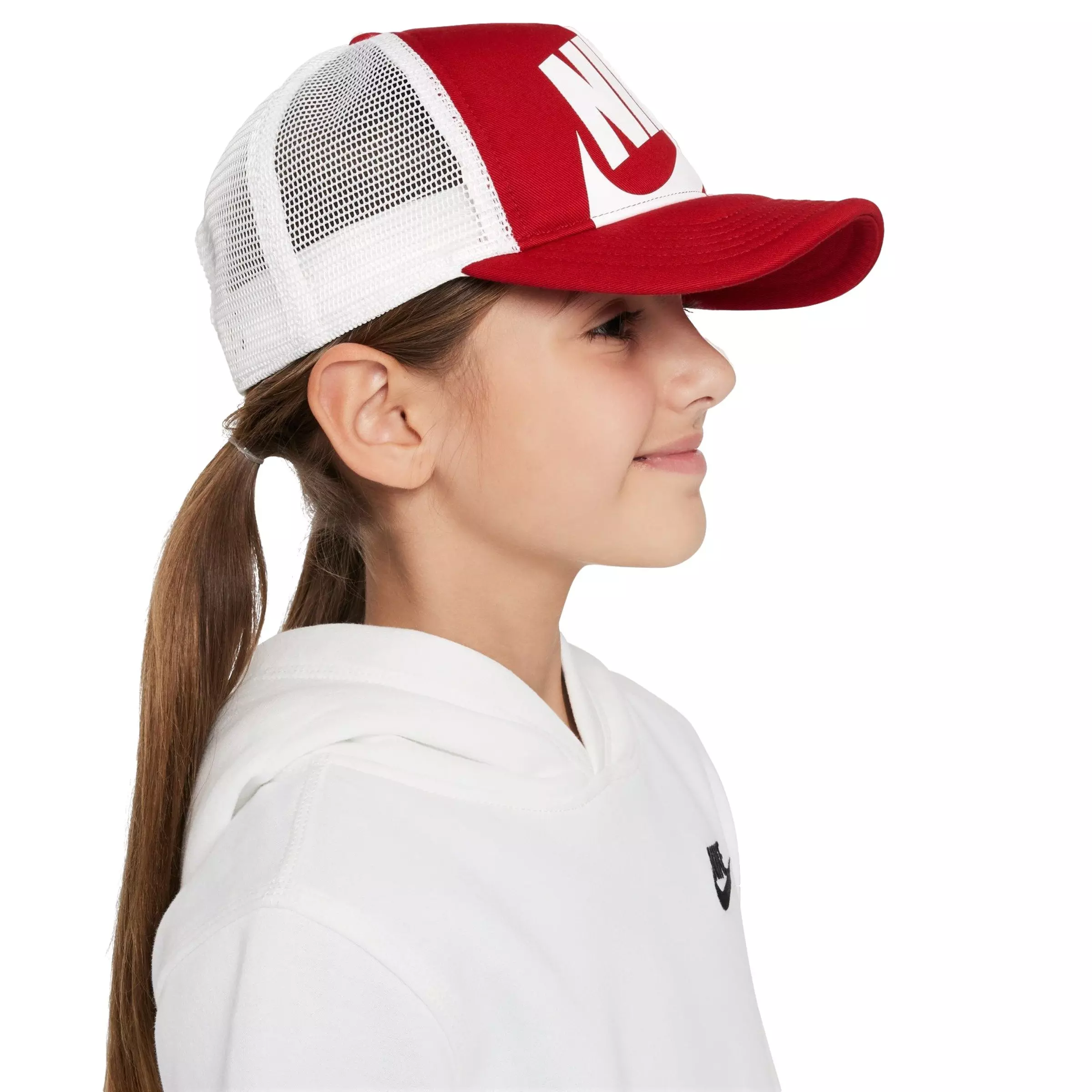 Nike Youth Rise Trucker Cap-Red/White - RED/WHITE