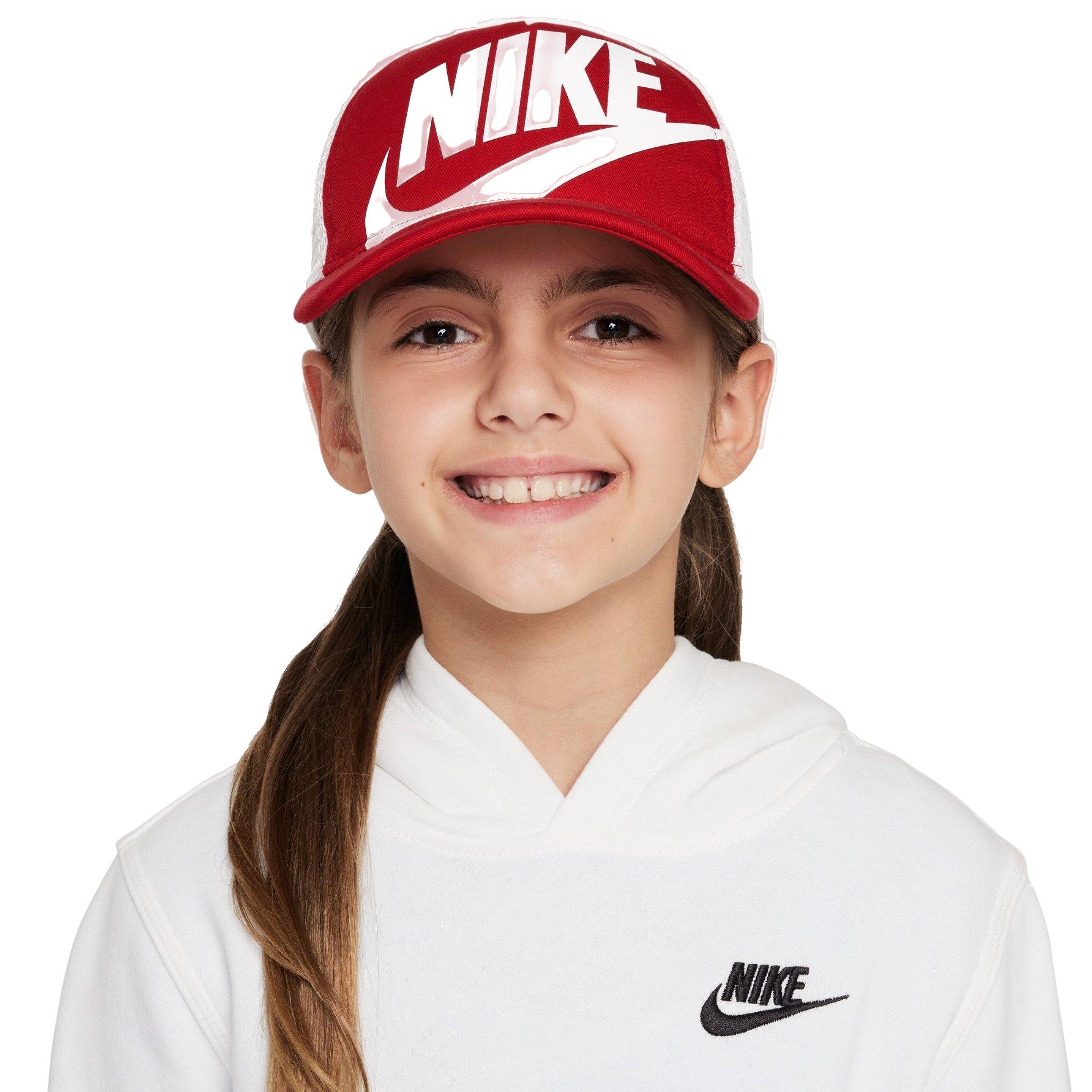 Nike Youth Rise Trucker Cap-Red/White - RED/WHITE Thumbnail View 6