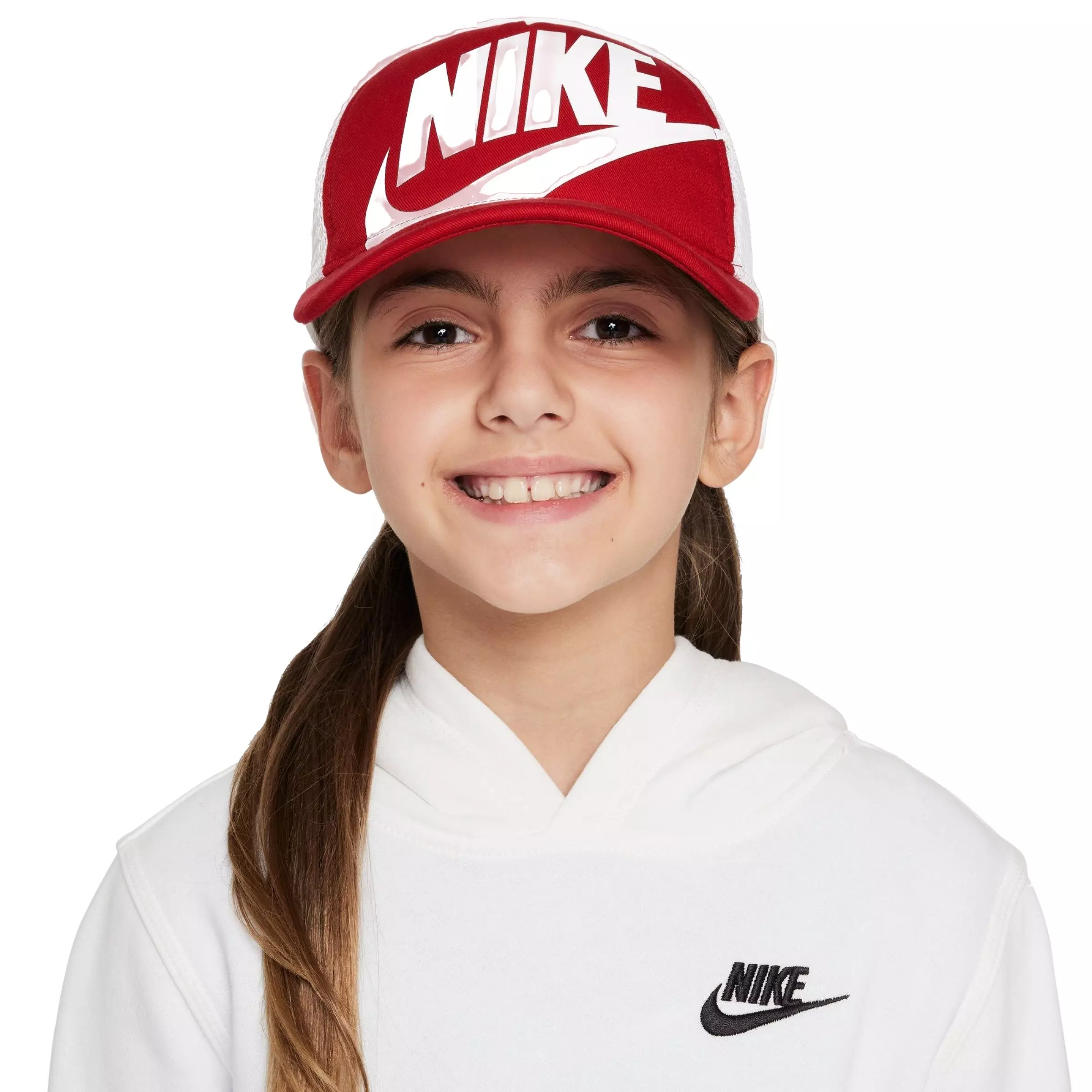 Nike Youth Rise Trucker Cap-Red/White - RED/WHITE