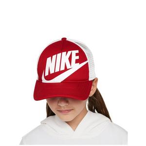 Nike Youth Rise Trucker Cap-Red/White