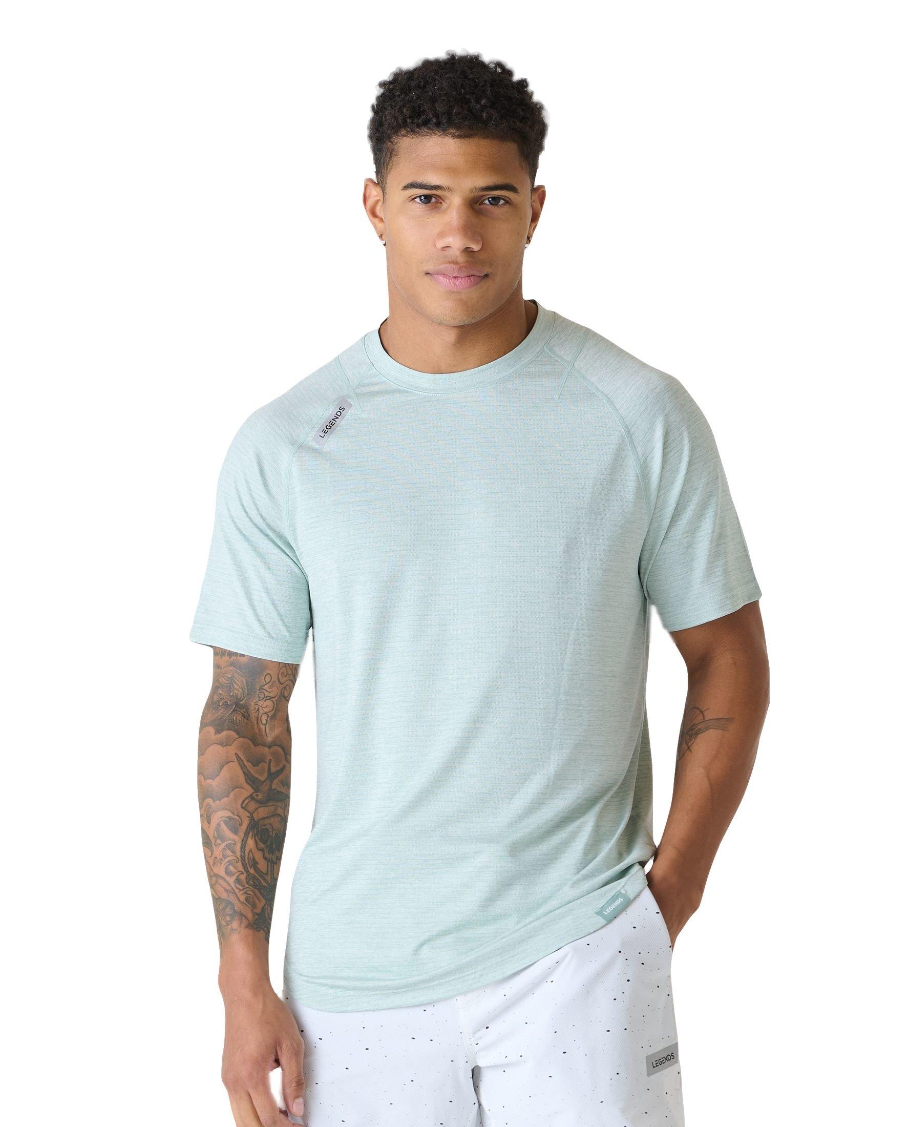 Legends Men's Enzo Tee 2.0 - Sea Spray Heather - LT GREEN Thumbnail View 1