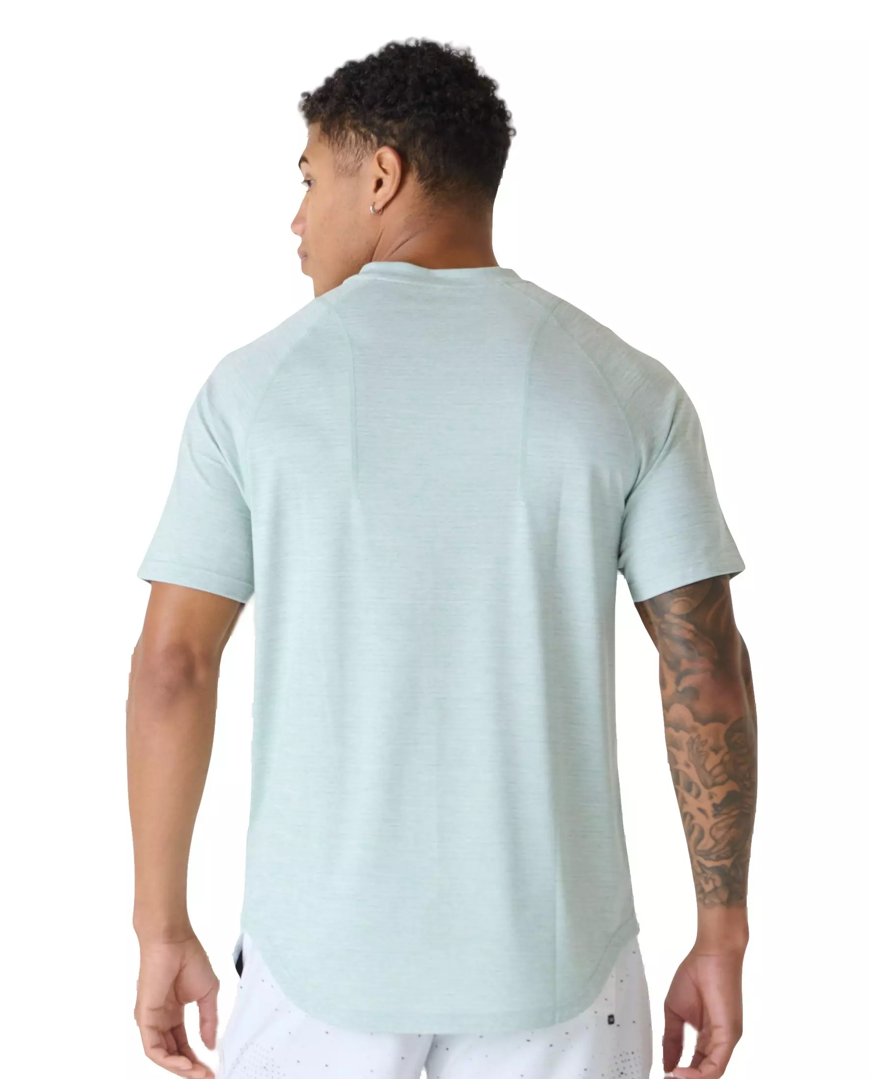 Legends Men's Enzo Tee 2.0 - Sea Spray Heather - LT GREEN