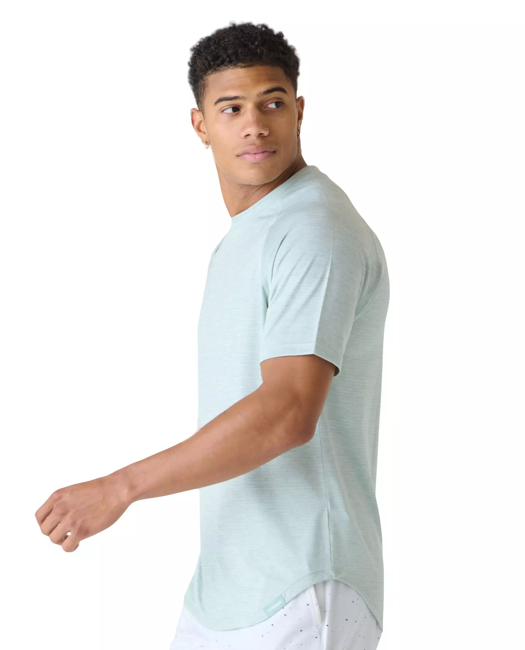 Legends Men's Enzo Tee 2.0 - Sea Spray Heather - LT GREEN