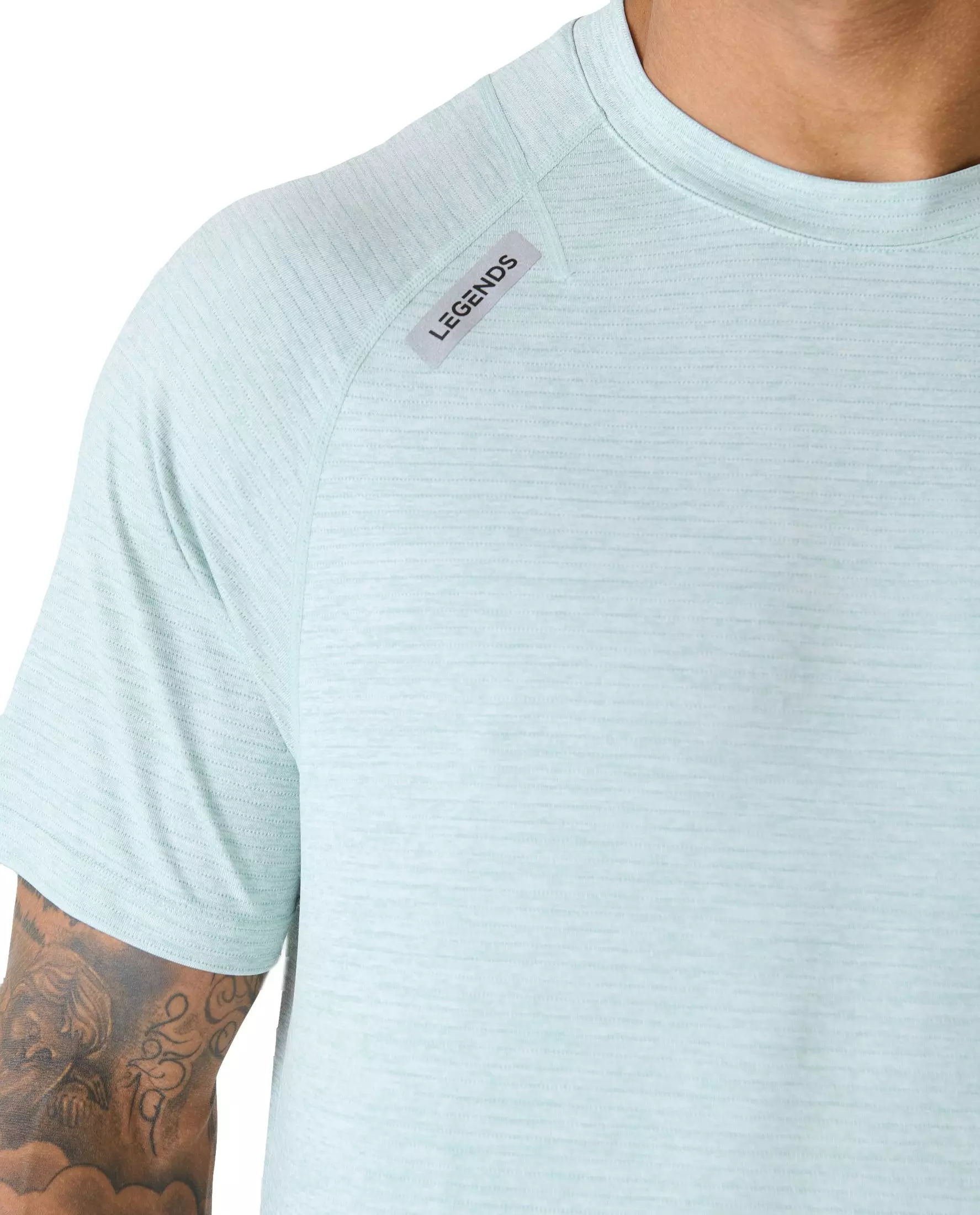 Legends Men's Enzo Tee 2.0 - Sea Spray Heather - LT GREEN