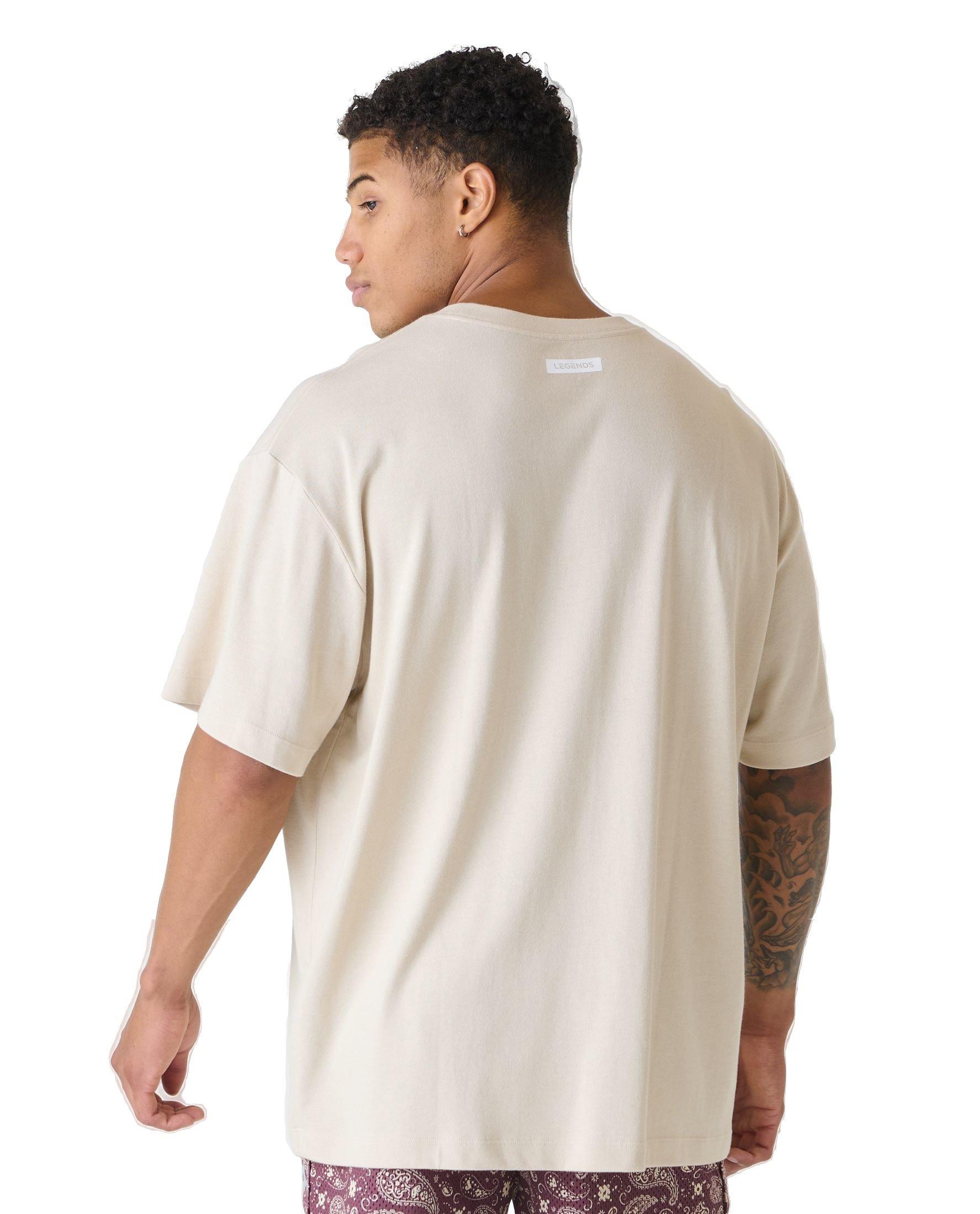 Legends Men's Fairfax Oversized Tee - Dune - TAN Thumbnail View 2