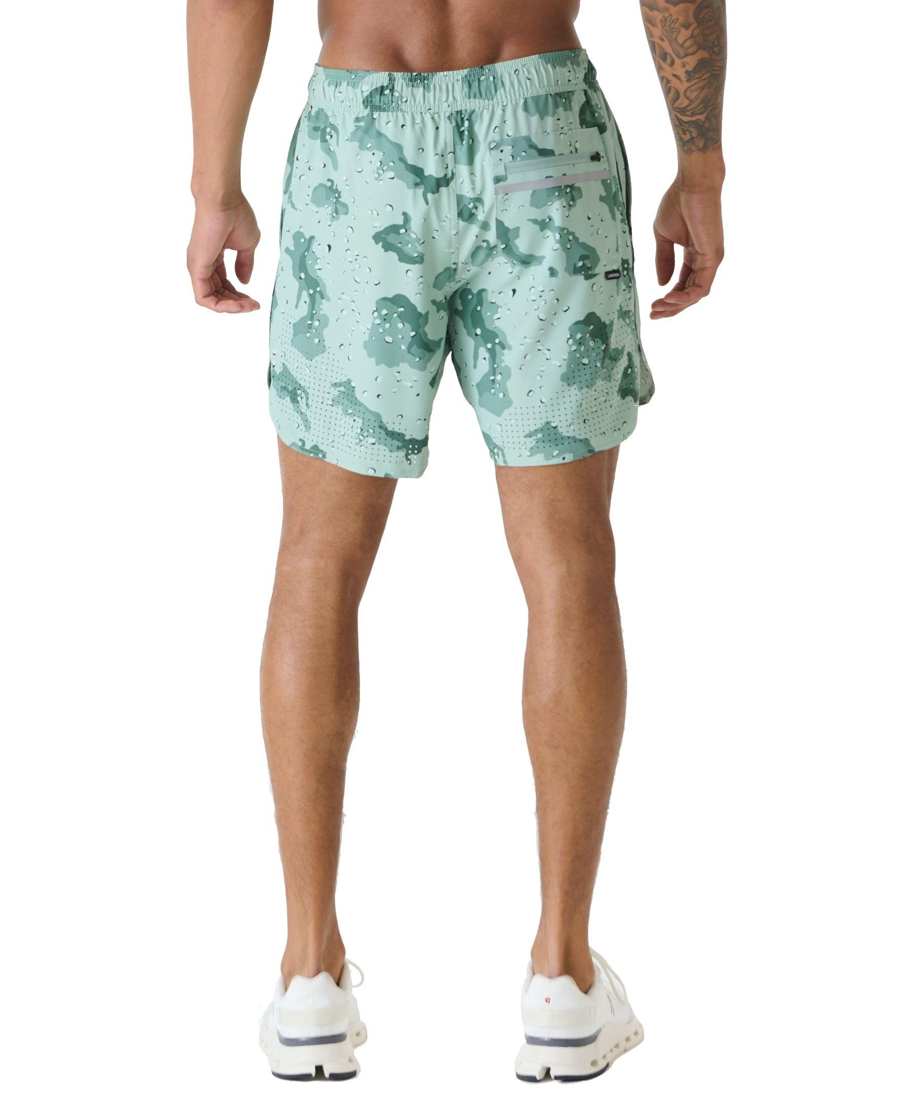 Legends Men's Luka 2.0 7-Inch Linerless Shorts - Camo - LT GREEN Thumbnail View 2