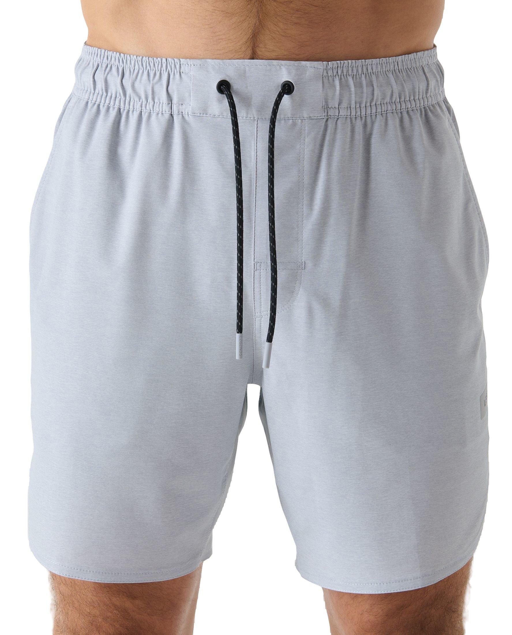 Legends Men's Luka 2.0 7-Inch Linerless Shorts - Light Heather Grey - HEATHER/GREY Thumbnail View 3