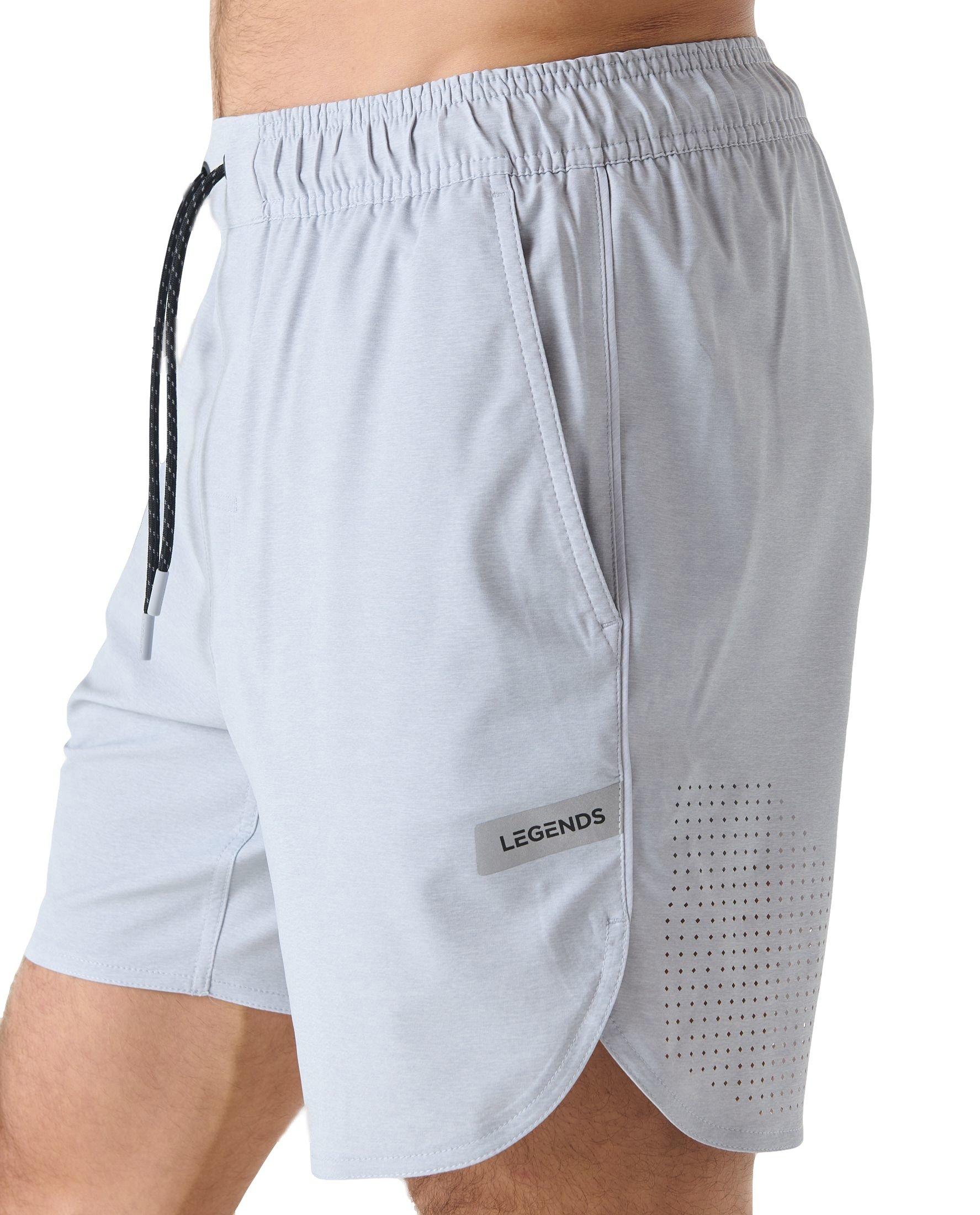 Legends Men's Luka 2.0 7-Inch Linerless Shorts - Light Heather Grey - HEATHER/GREY Thumbnail View 4