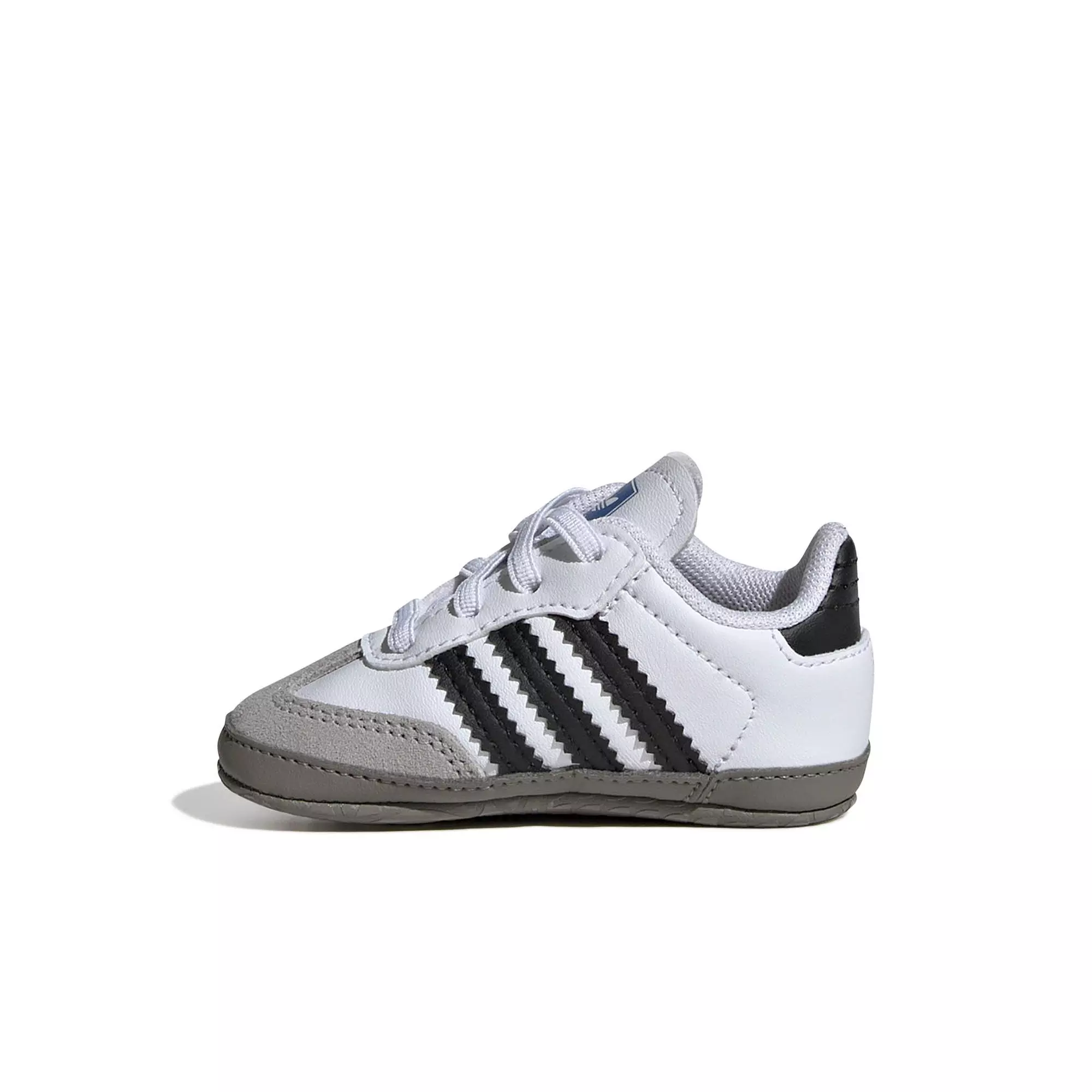adidas Originals Samba OG "Ftwr White/Core Black/Clear Granite" Crib Bootie - WHITE/BLACK