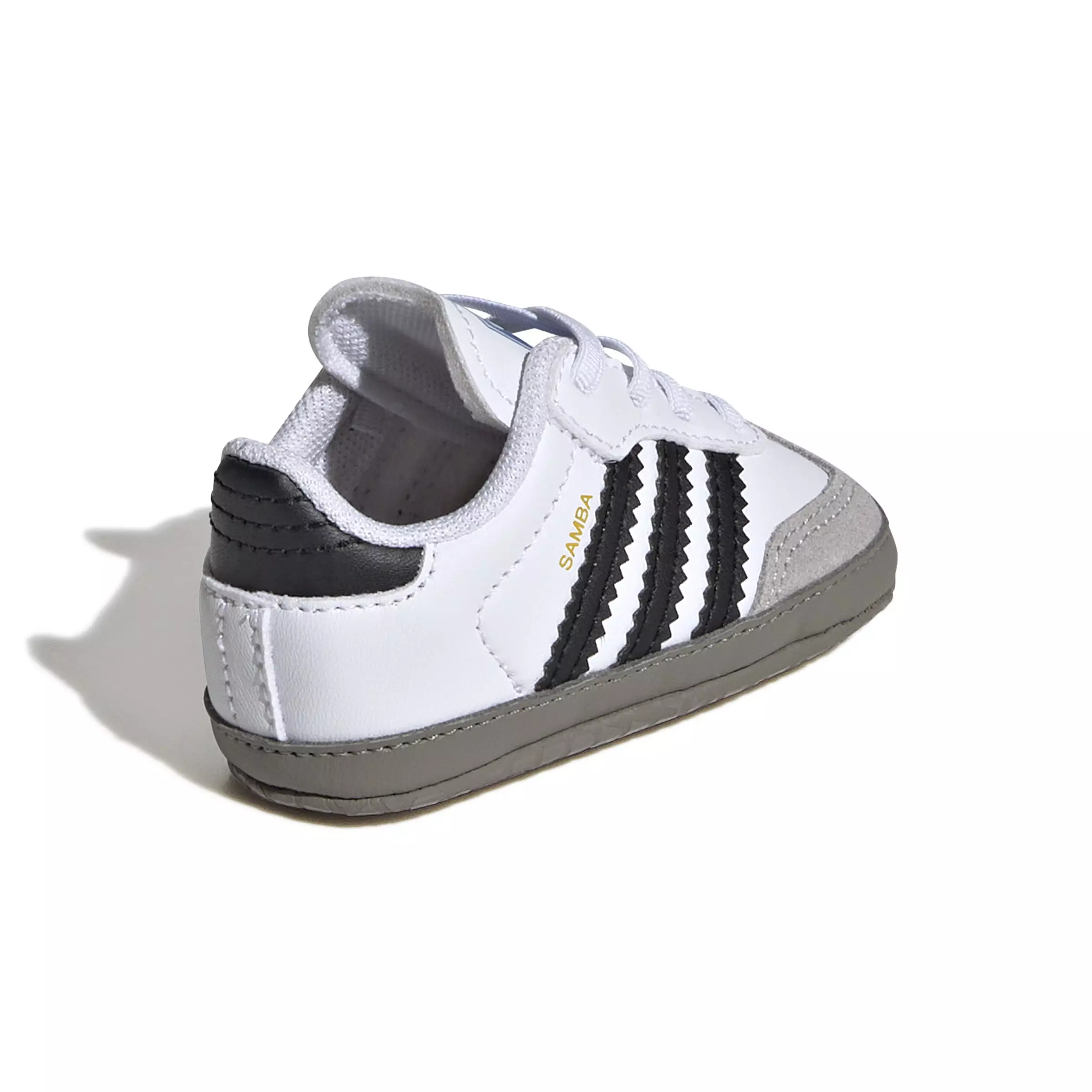 adidas Originals Samba OG "Ftwr White/Core Black/Clear Granite" Crib Bootie - WHITE/BLACK