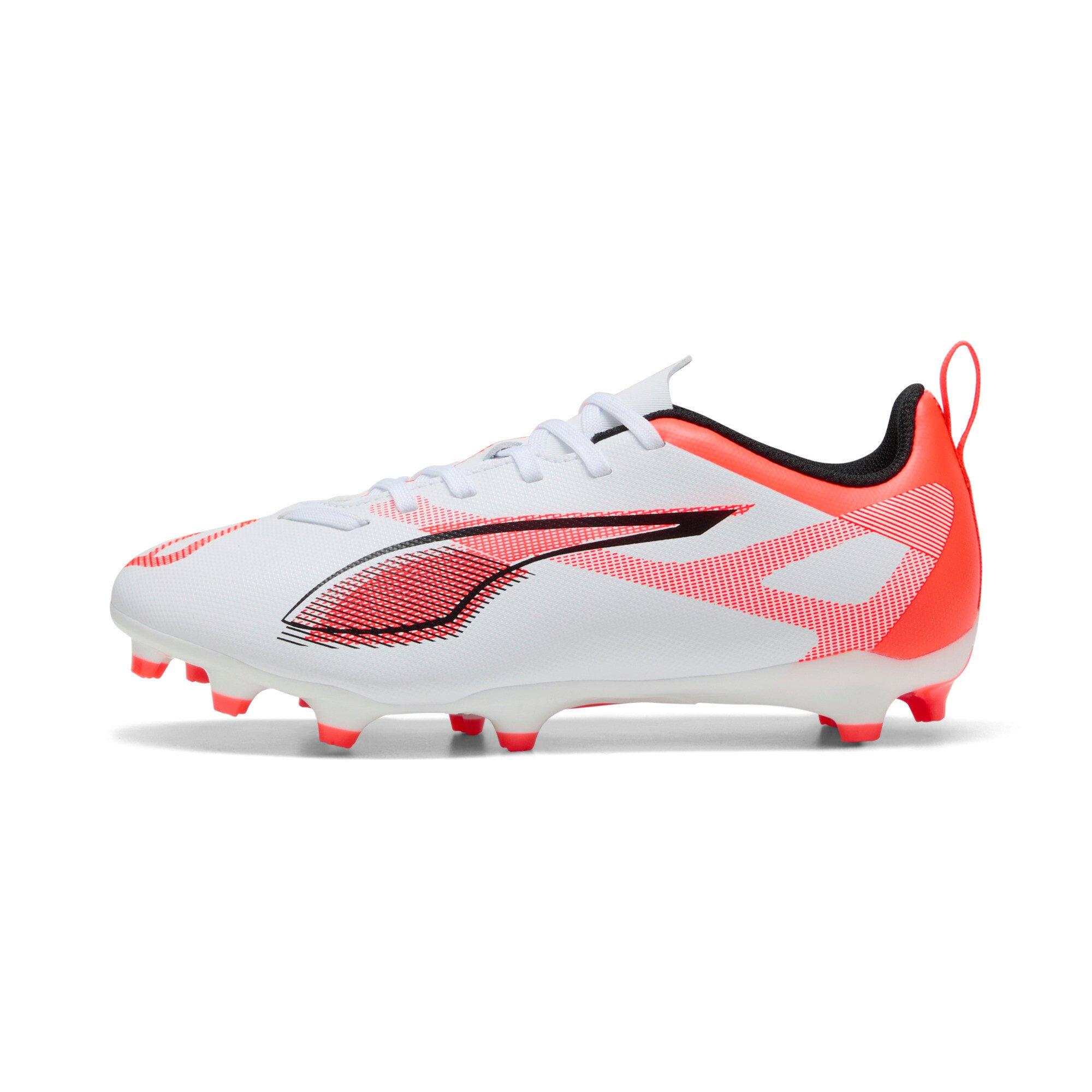 PUMA Ultra 5 Match Unlimited  Grade School Kids' "White/Orange" Soccer Cleat