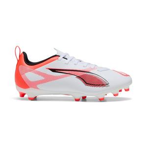 PUMA Ultra 5 Match Unlimited "White/Orange" Grade School Kids' Soccer Cleat
