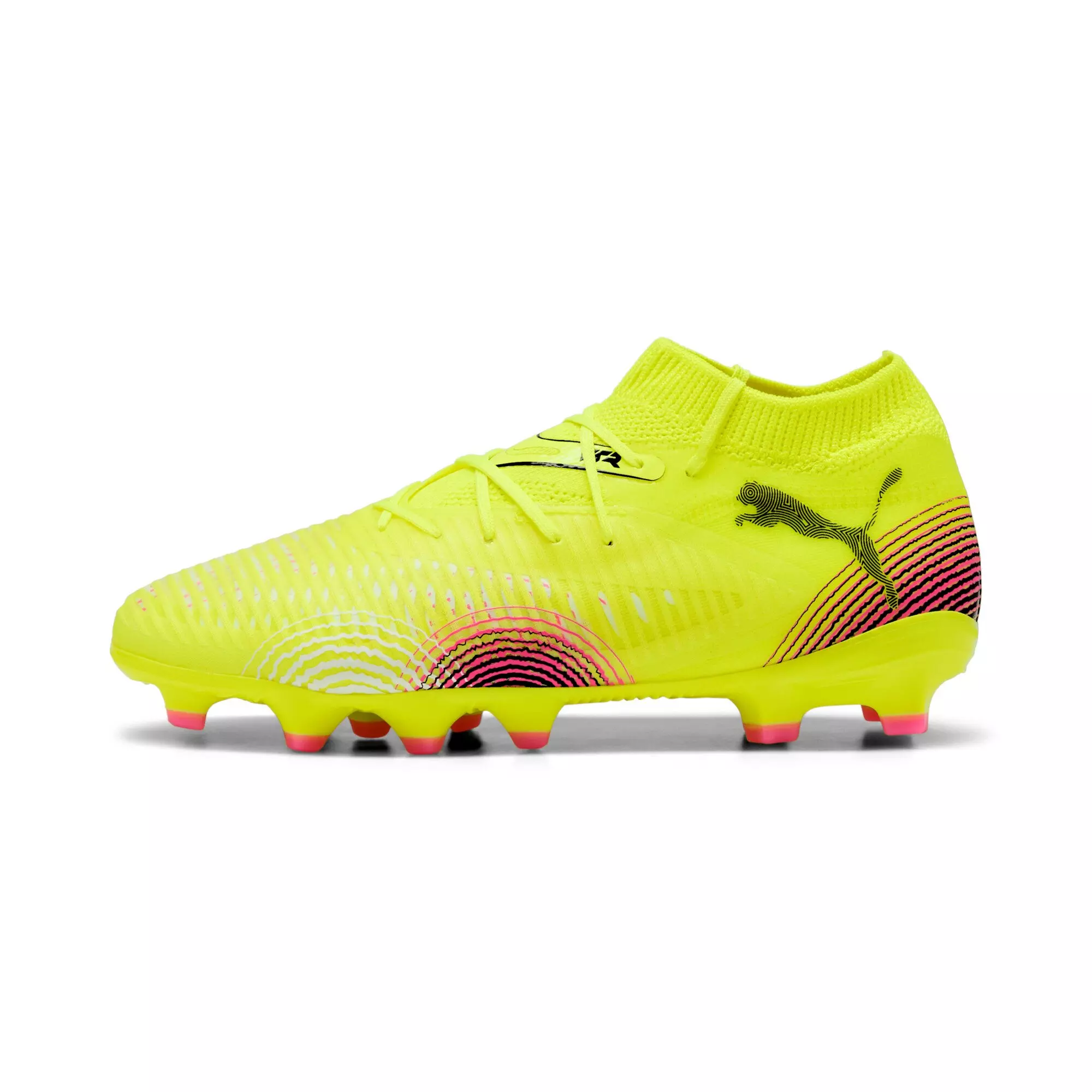 PUMA Future 8 Pro Audacity "Yellow/Red" Grade School Kids' Soccer Cleat - YELLOW/RED