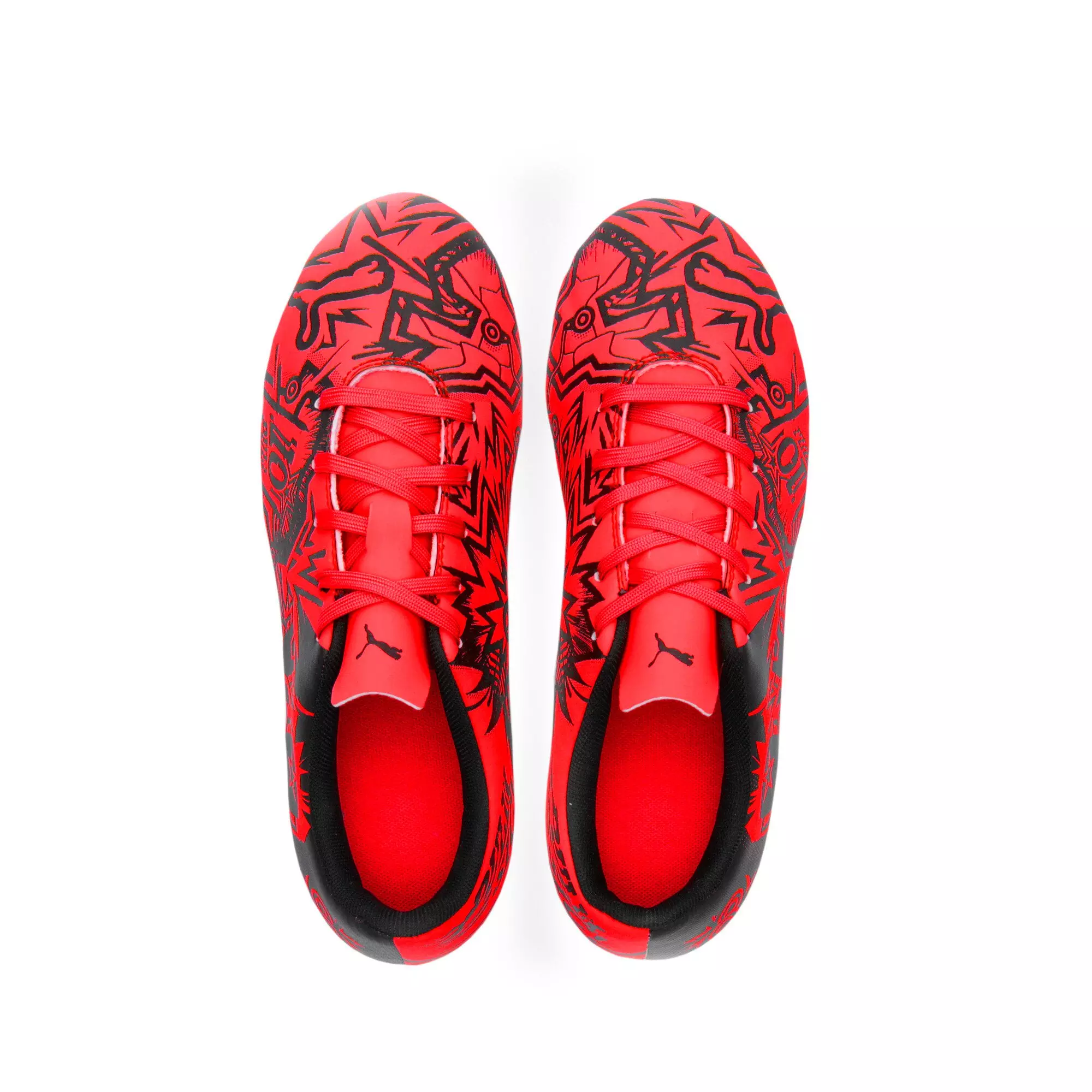 PUMA x Christian Pulisic Tacto II FG/AG "Red/Black" Preschool Kids' Soccer Cleat - RED/BLACK