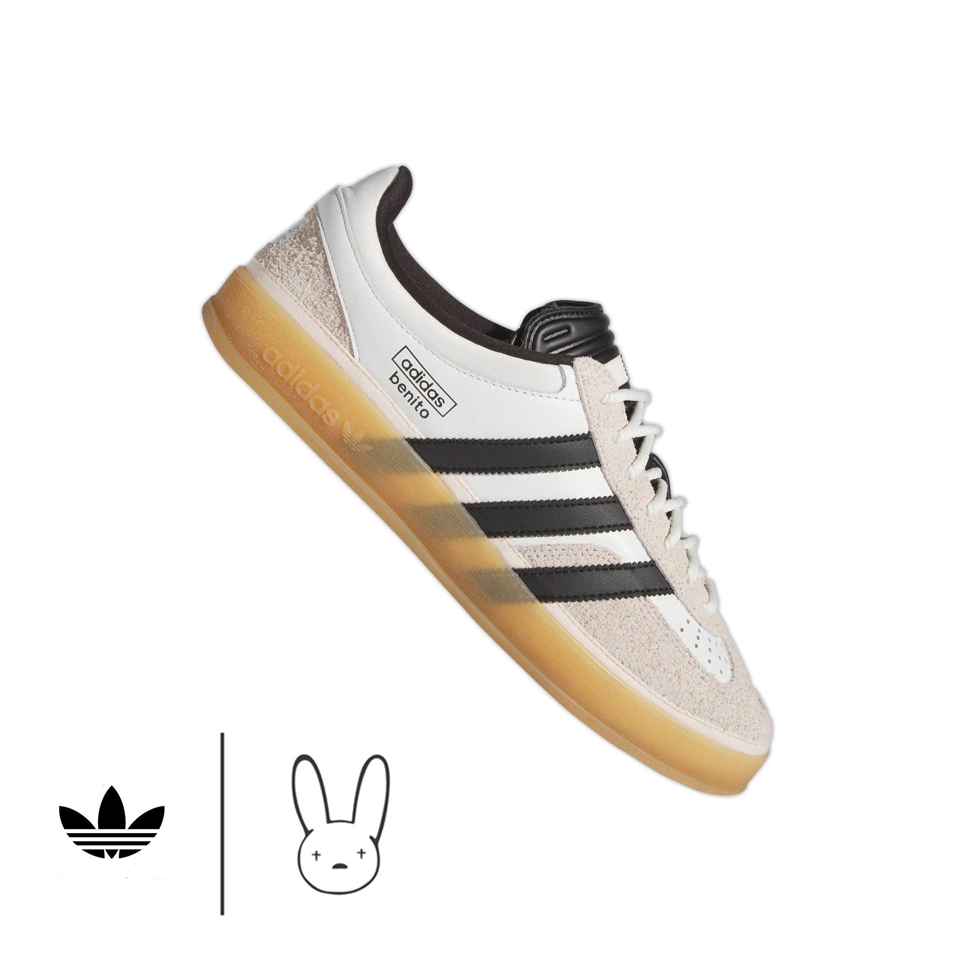 adidas Originals Bad Bunny Gazelle "White/Black" Men's Shoe - WHITE/BLACK/GUM