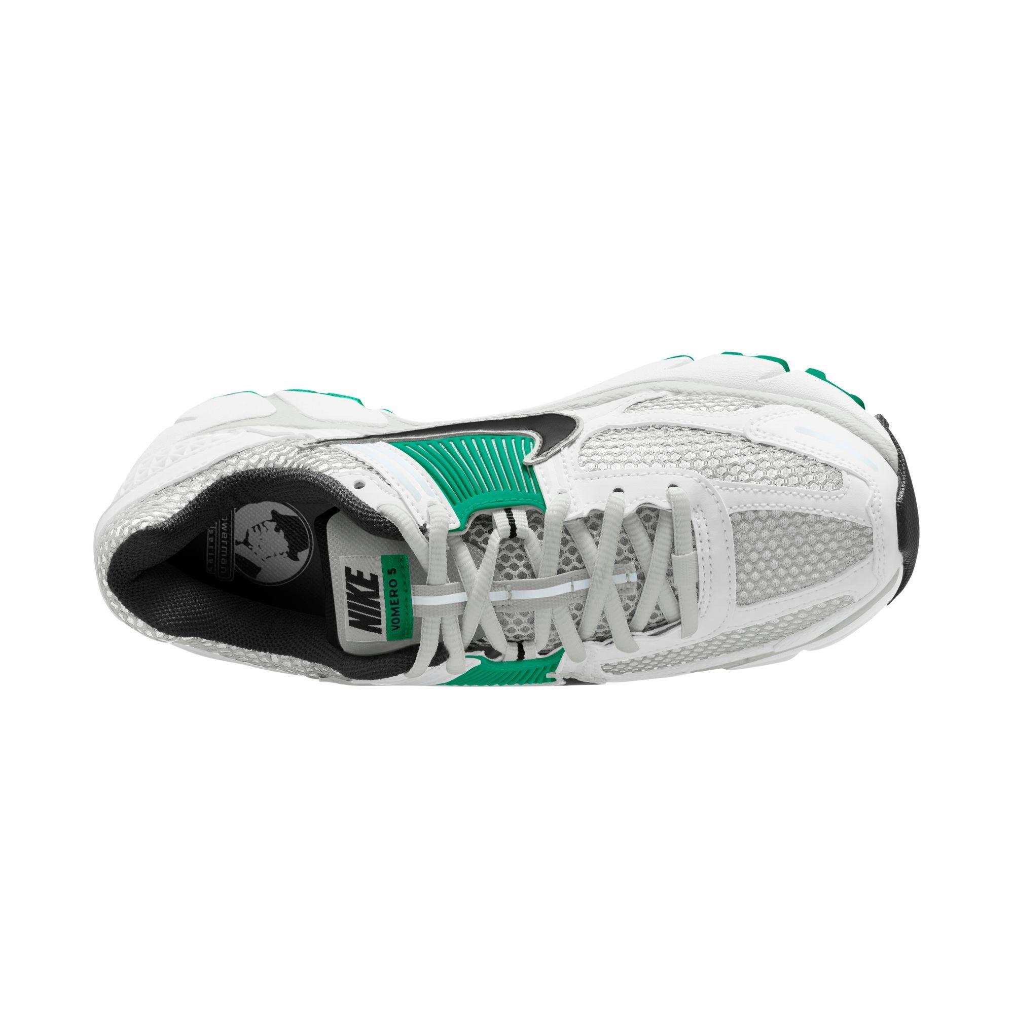 Nike Zoom Vomero 5 "White/Black/Stadium Green/Platinum Tint" Women's Shoe - WHITE/GREEN Thumbnail View 8