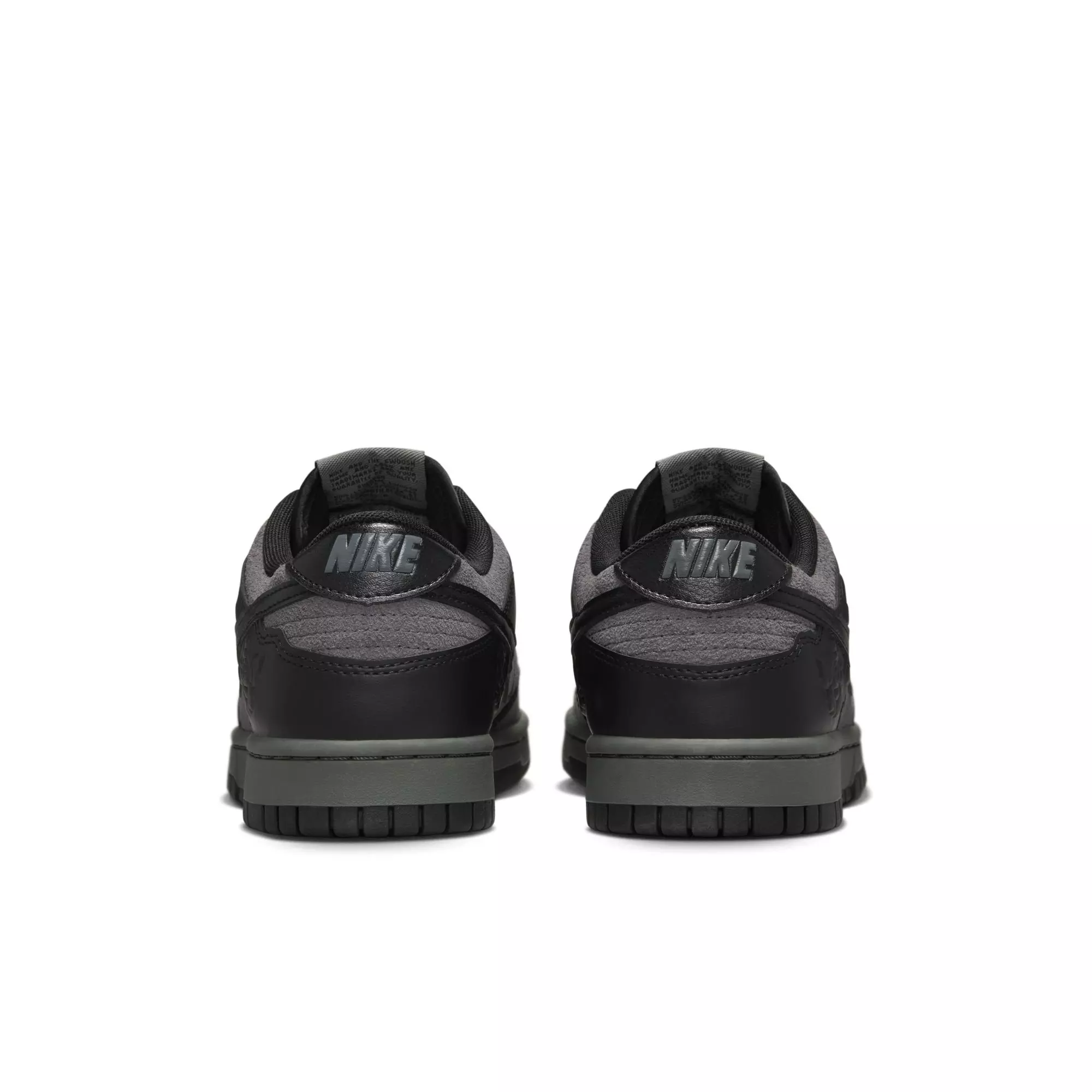 Nike Dunk Low "Black Roses" Women's Shoe - BLACK/GREY