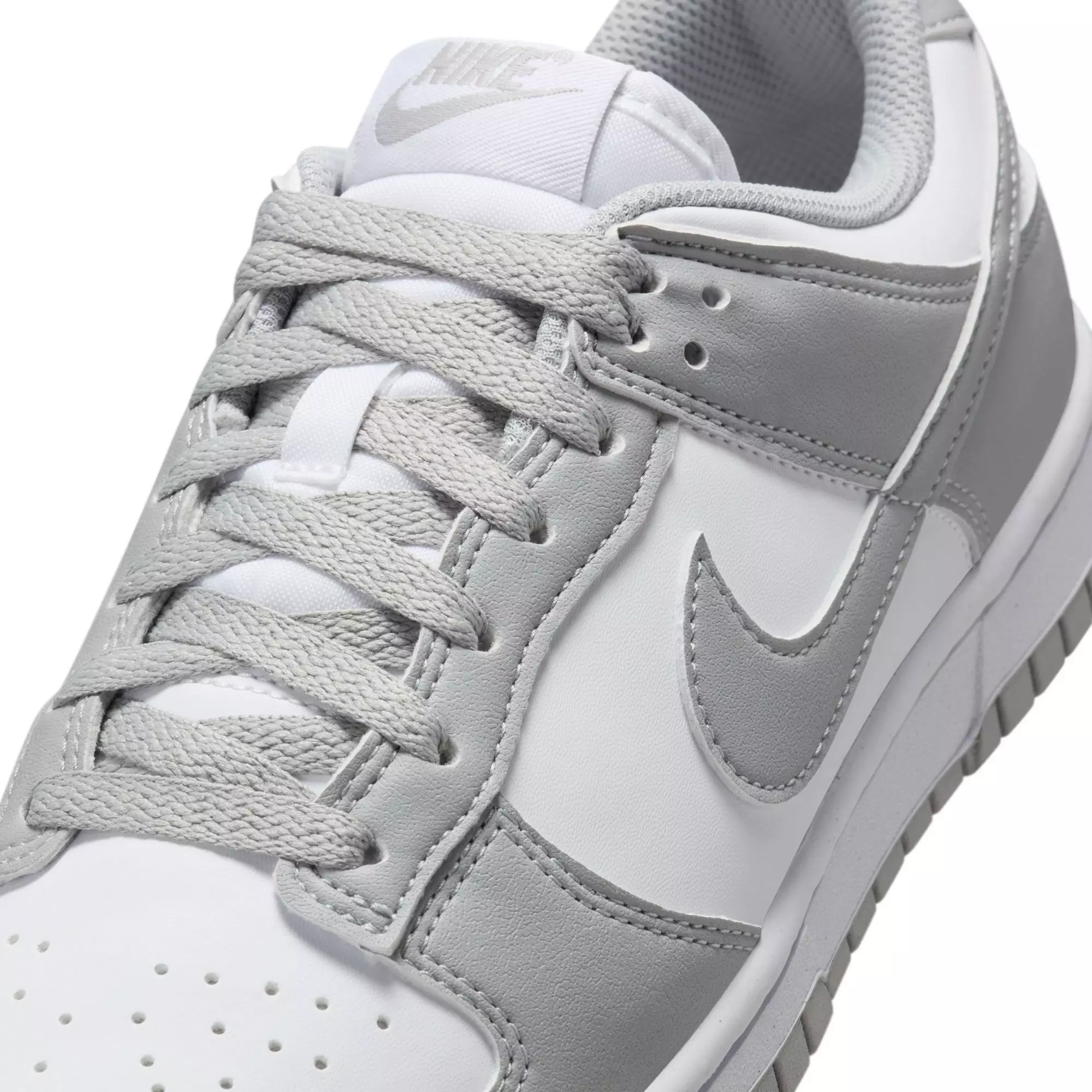 Nike Dunk Low "White/Lt Smoke Grey" Women's Shoe - WHITE/GREY