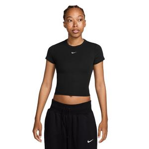 Nike Women's Sportswear Chill Knit Tight Mini-Rib Short-Sleeve Top