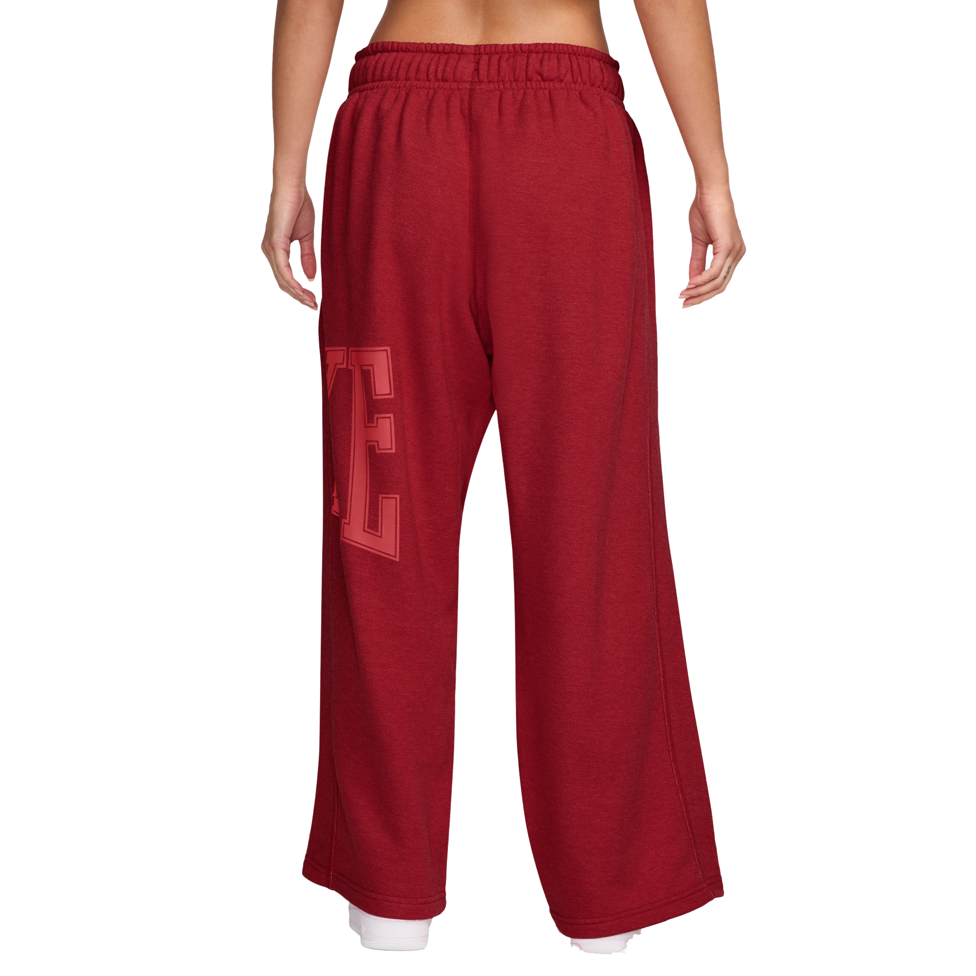 Nike Sportswear Street Open-Hem Fleece Women's Red Pants