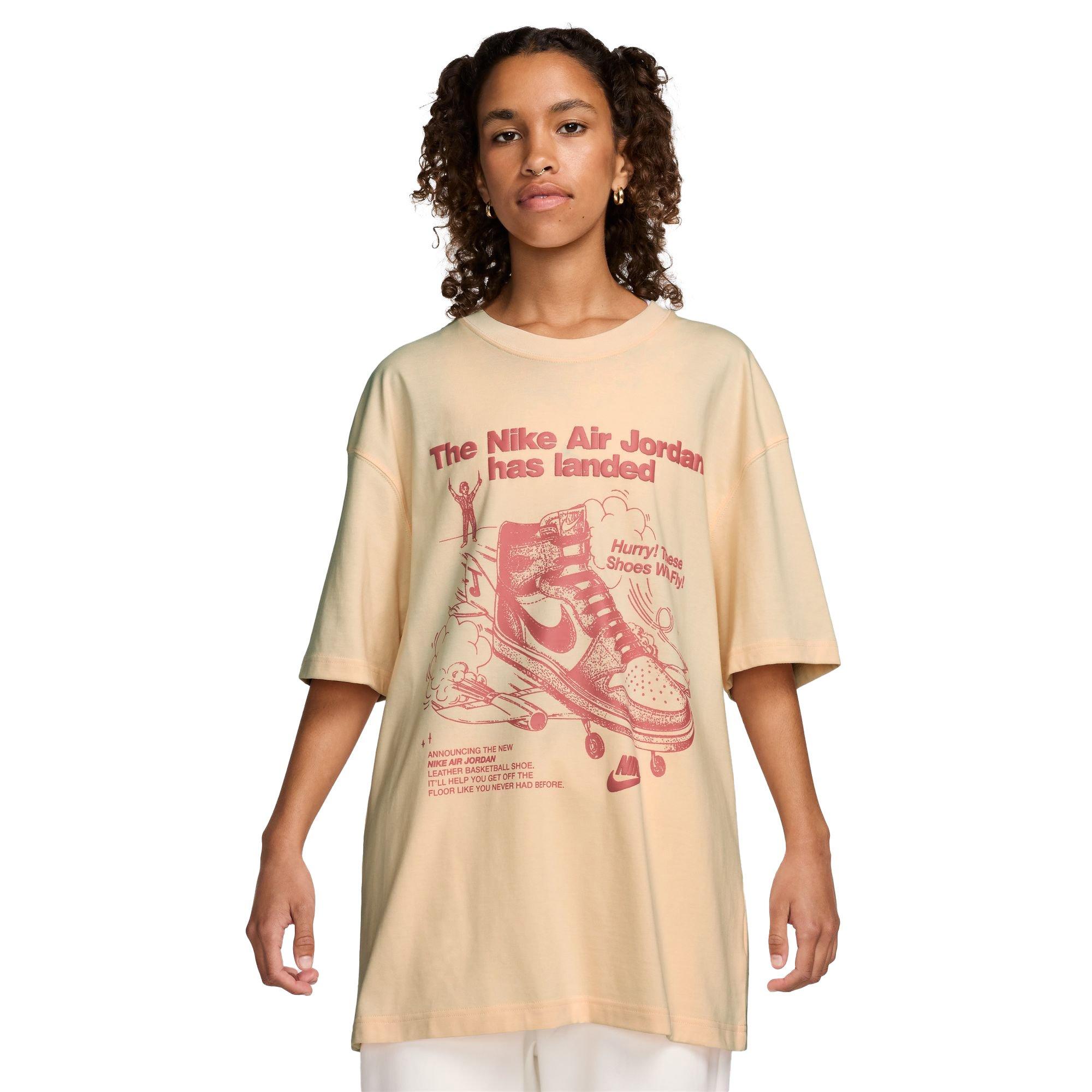 Jordan Women's Oversized Graphic Tee - PEACH