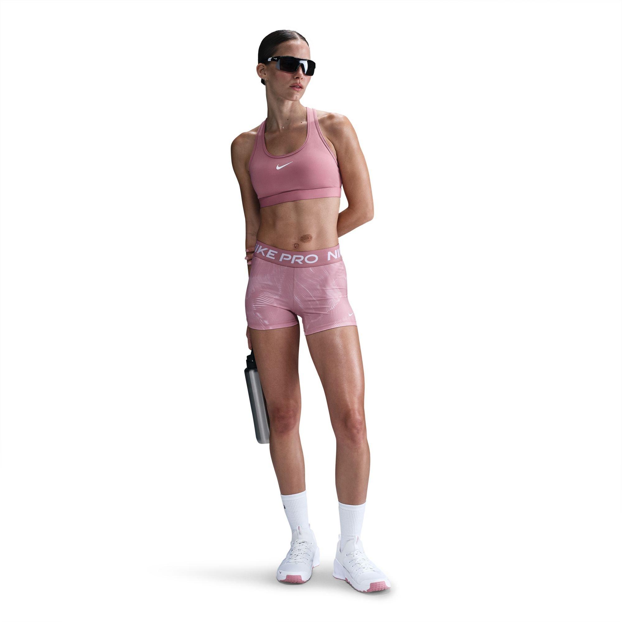 Nike Women's Pro 3" Shorts - Pink - PINK Thumbnail View 1