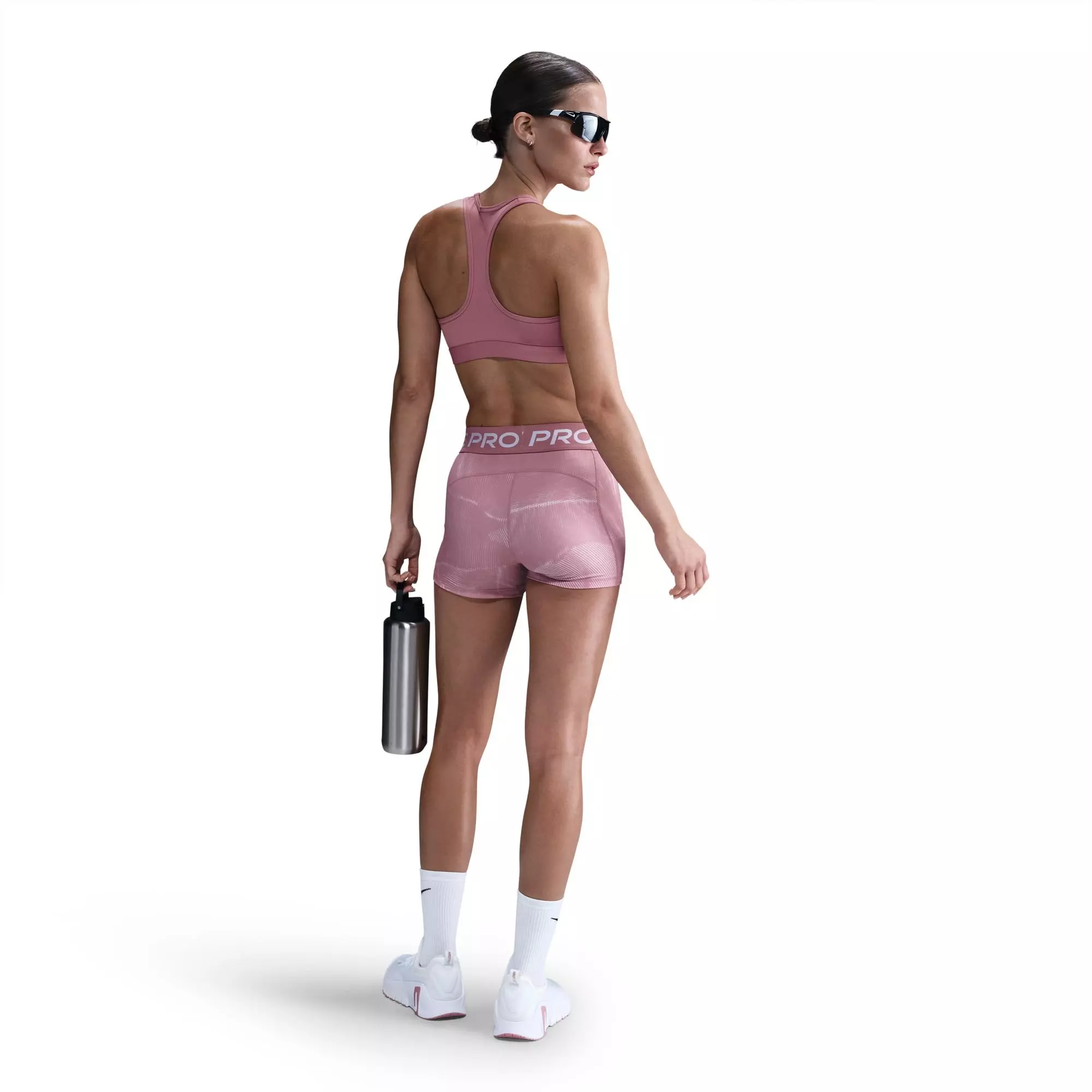 Nike Women's Pro 3" Shorts - Pink - PINK