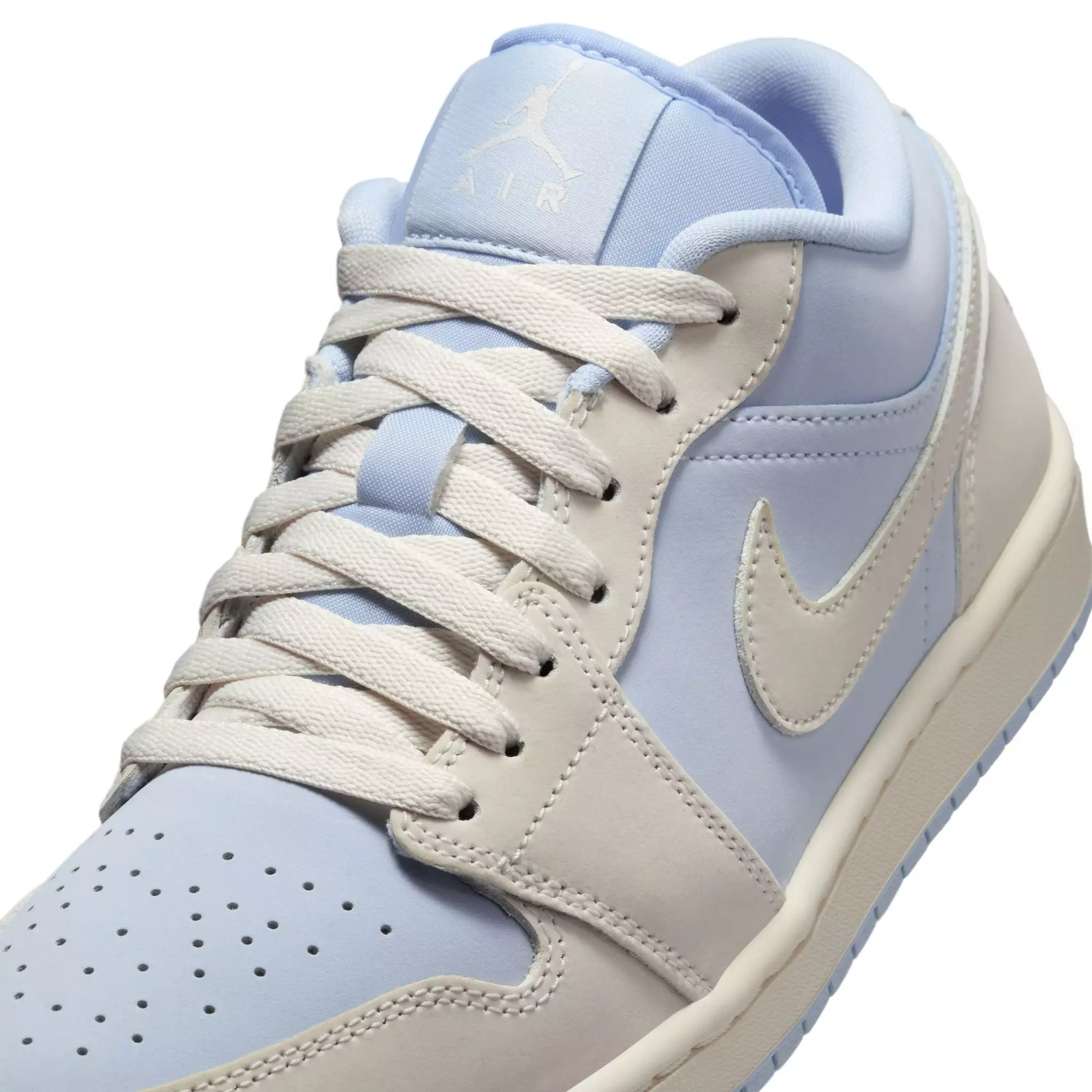 Jordan 1 Low SE "Hydrogen Blue/Sail" Women's Shoe - OFF-WHITE/BLUE