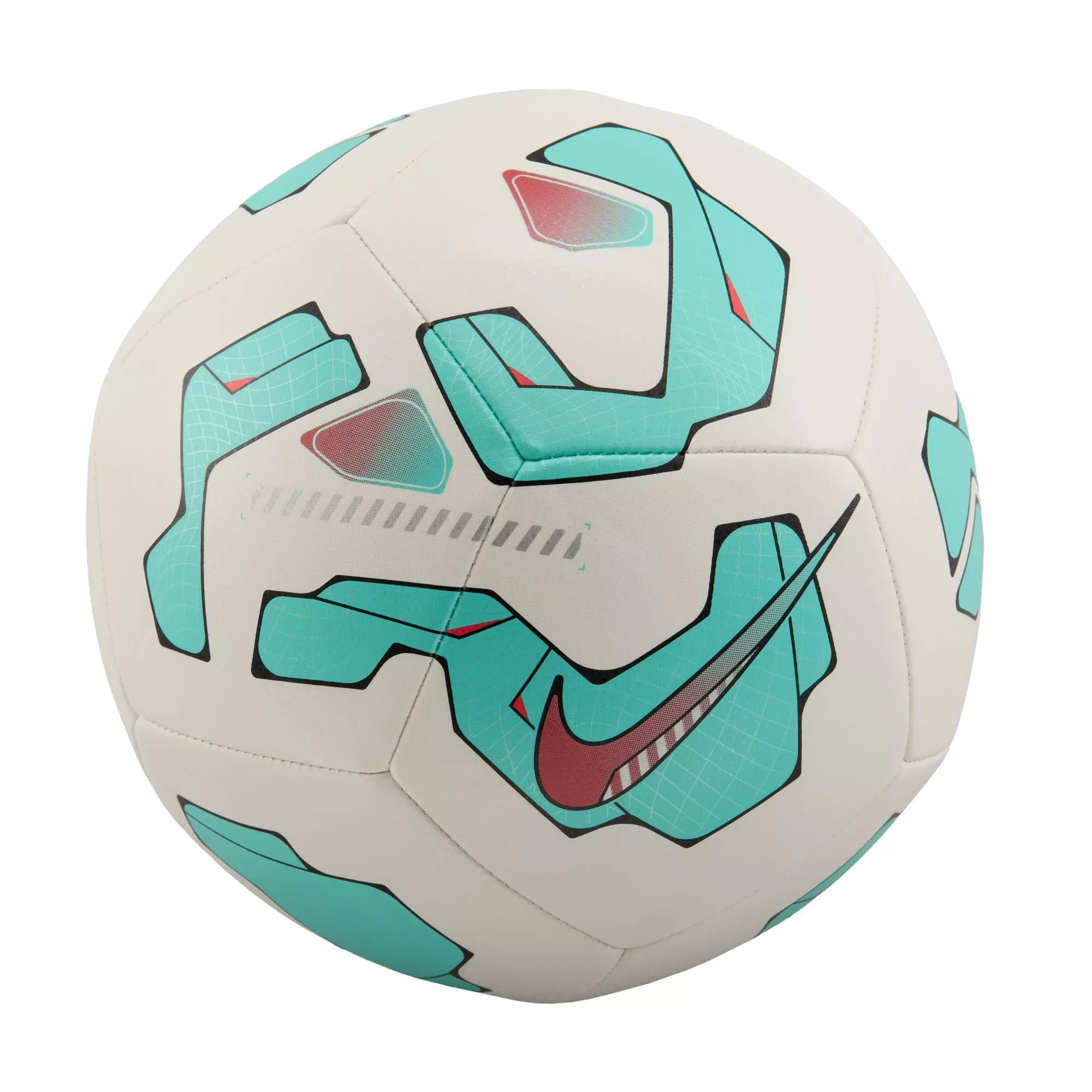 Nike Pitch Soccer Ball - White/Aurora Green/Ember Glow - WHITE/GREEN