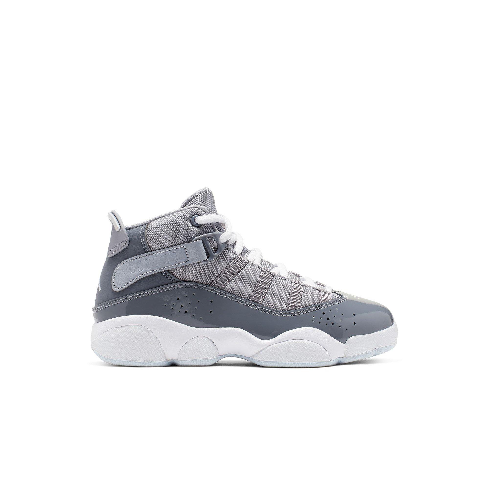 Jordan 6 Rings "Cool Grey/White/Wolf Grey" Preschool Boys' Shoe