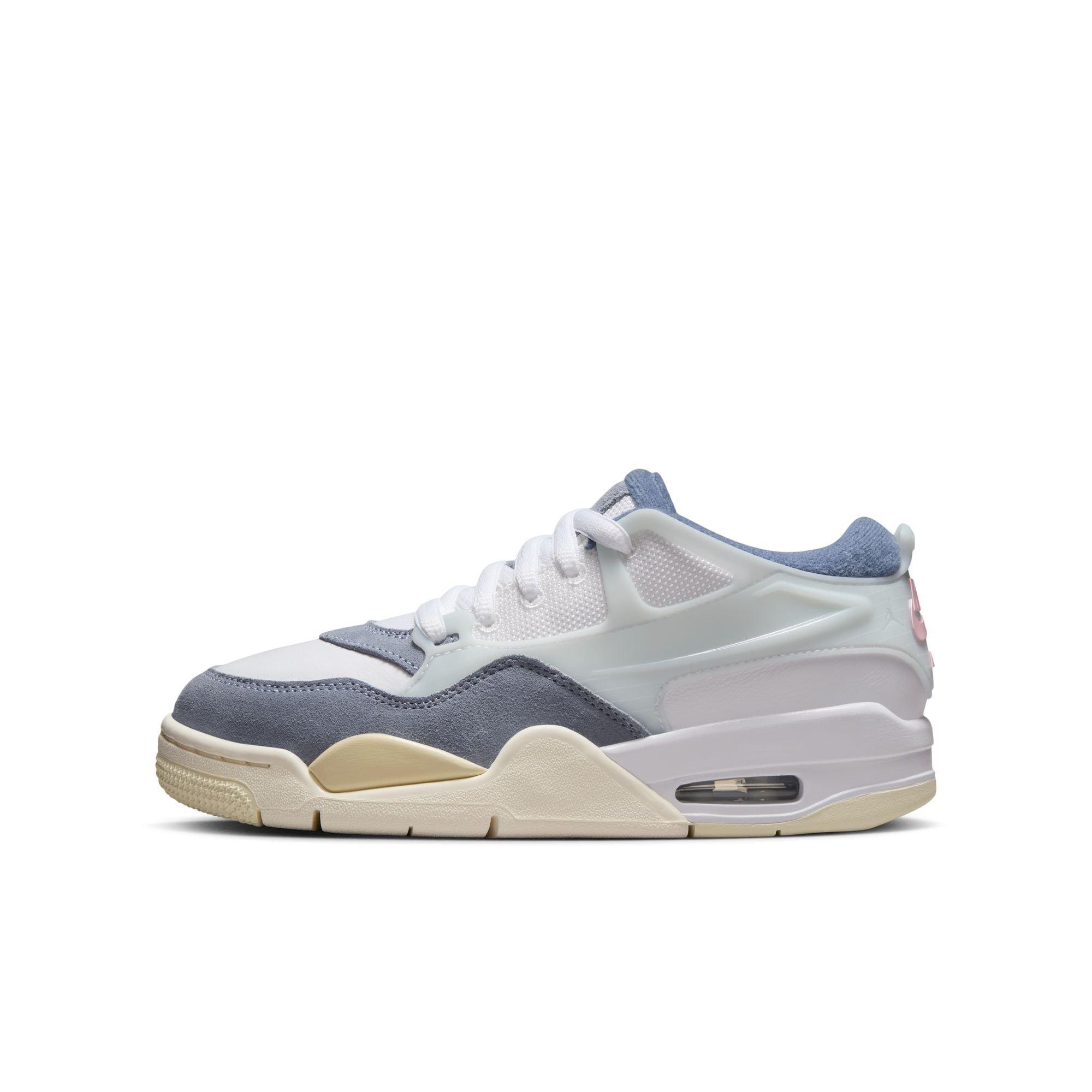 Jordan 4 RM Grade School Girls' "White/Prism Pink/Diffused Blue" Shoe