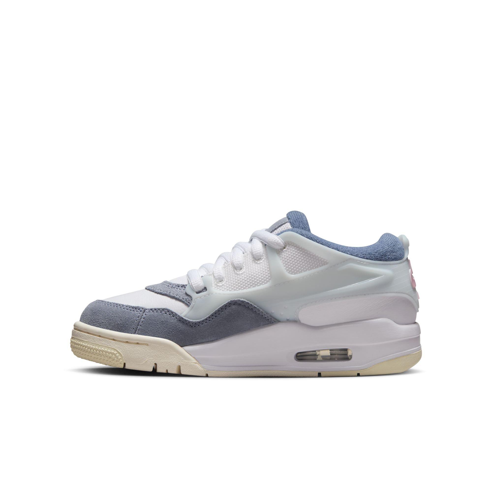 Jordan 4 RM Grade School Girls' "White/Prism Pink/Diffused Blue" Shoe