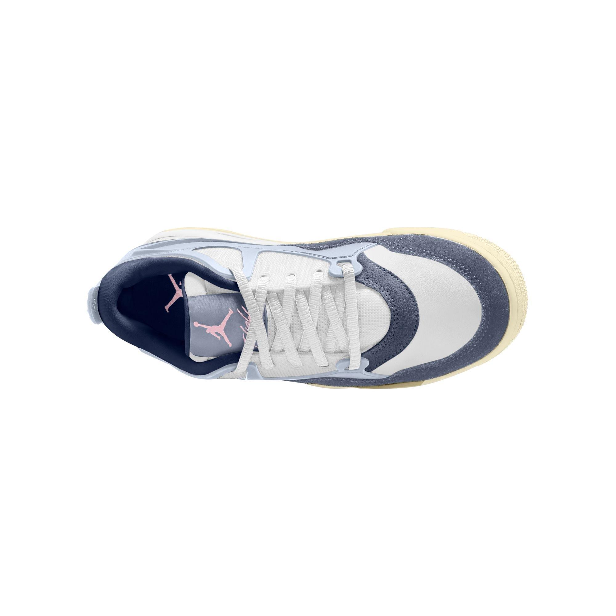 Jordan 4 RM Grade School Girls' "White/Prism Pink/Diffused Blue" Shoe