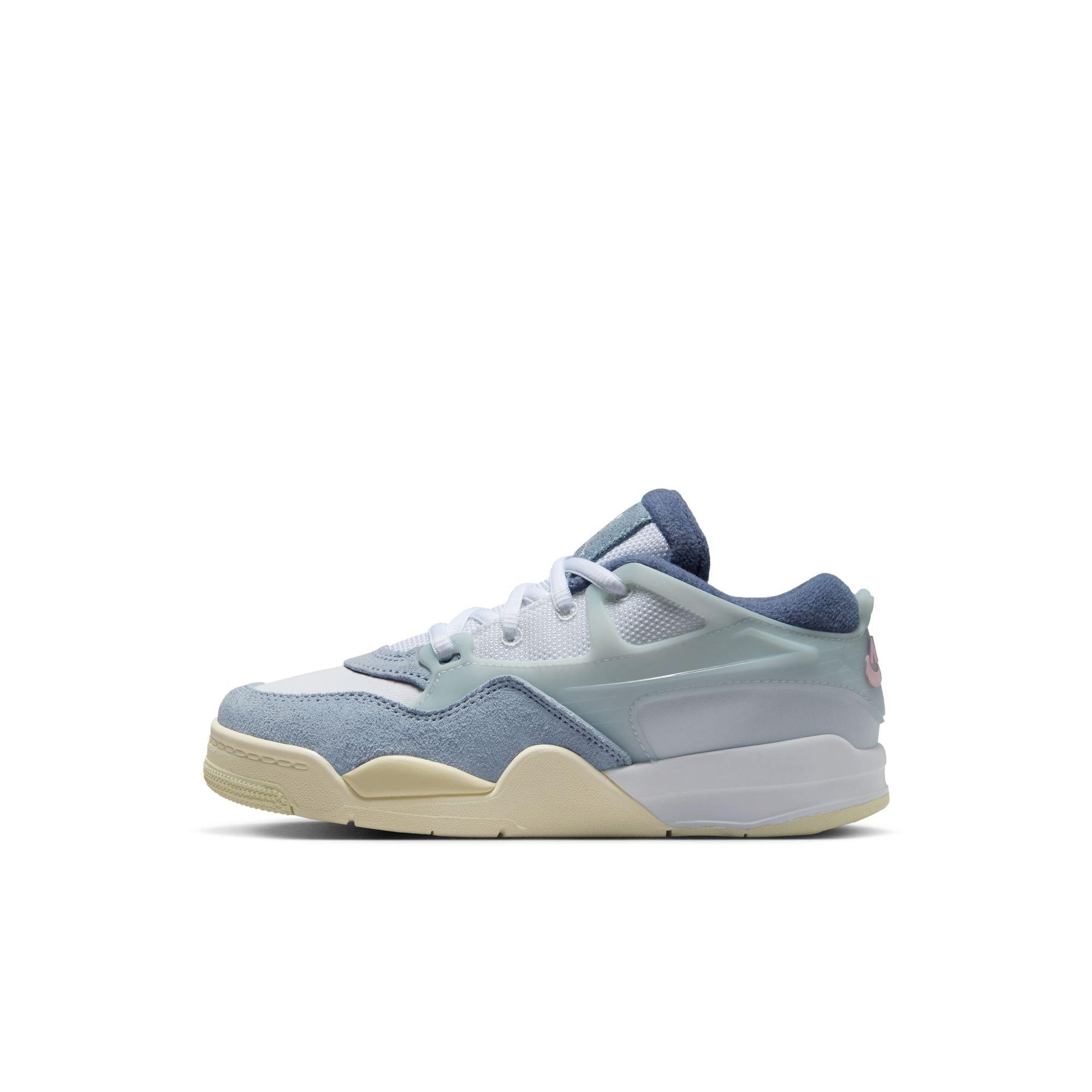 Jordan 4 RM Preschool Girls' "White/Prism Pink/Diffused Blue" Shoe
