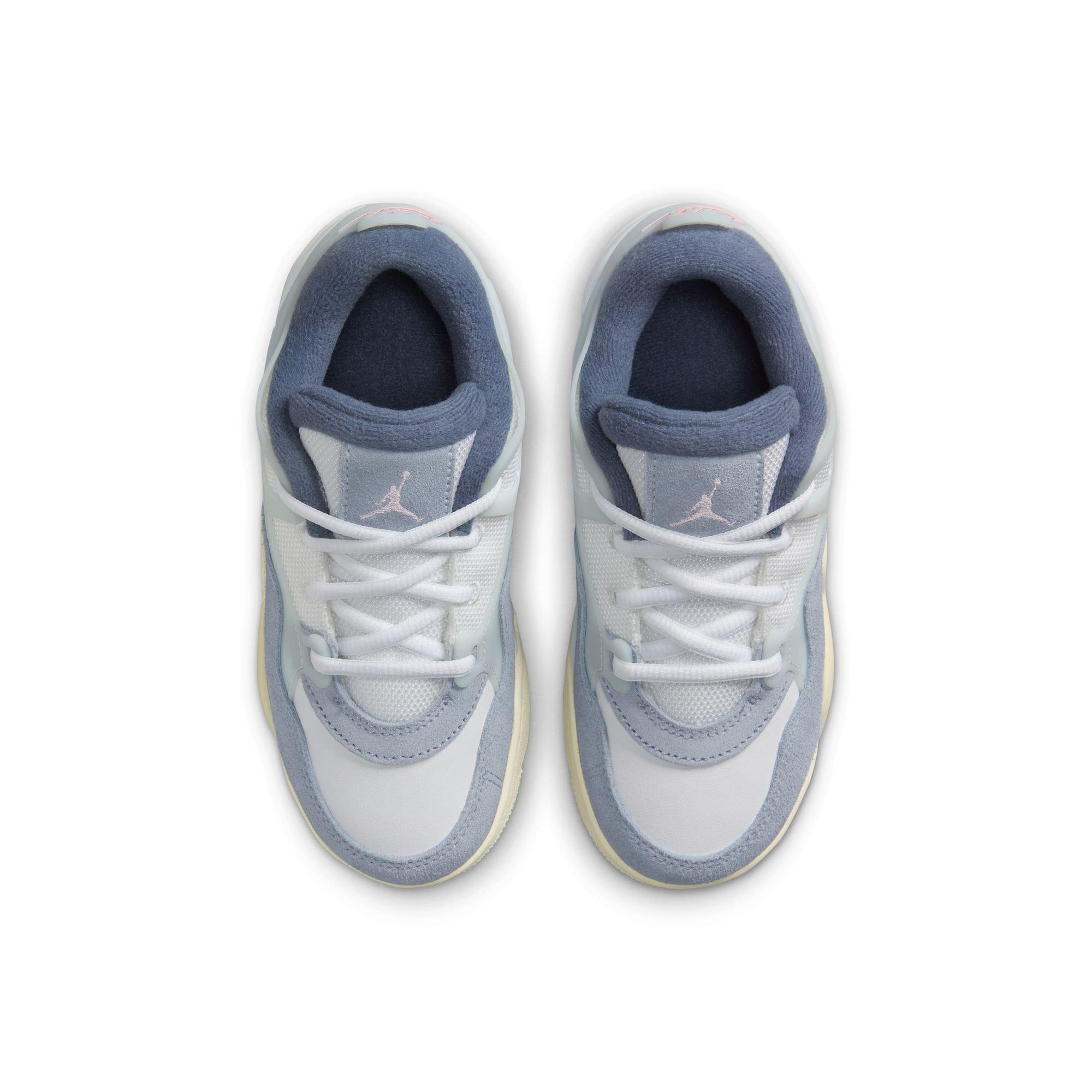 Jordan 4 RM Preschool Girls' "White/Prism Pink/Diffused Blue" Shoe