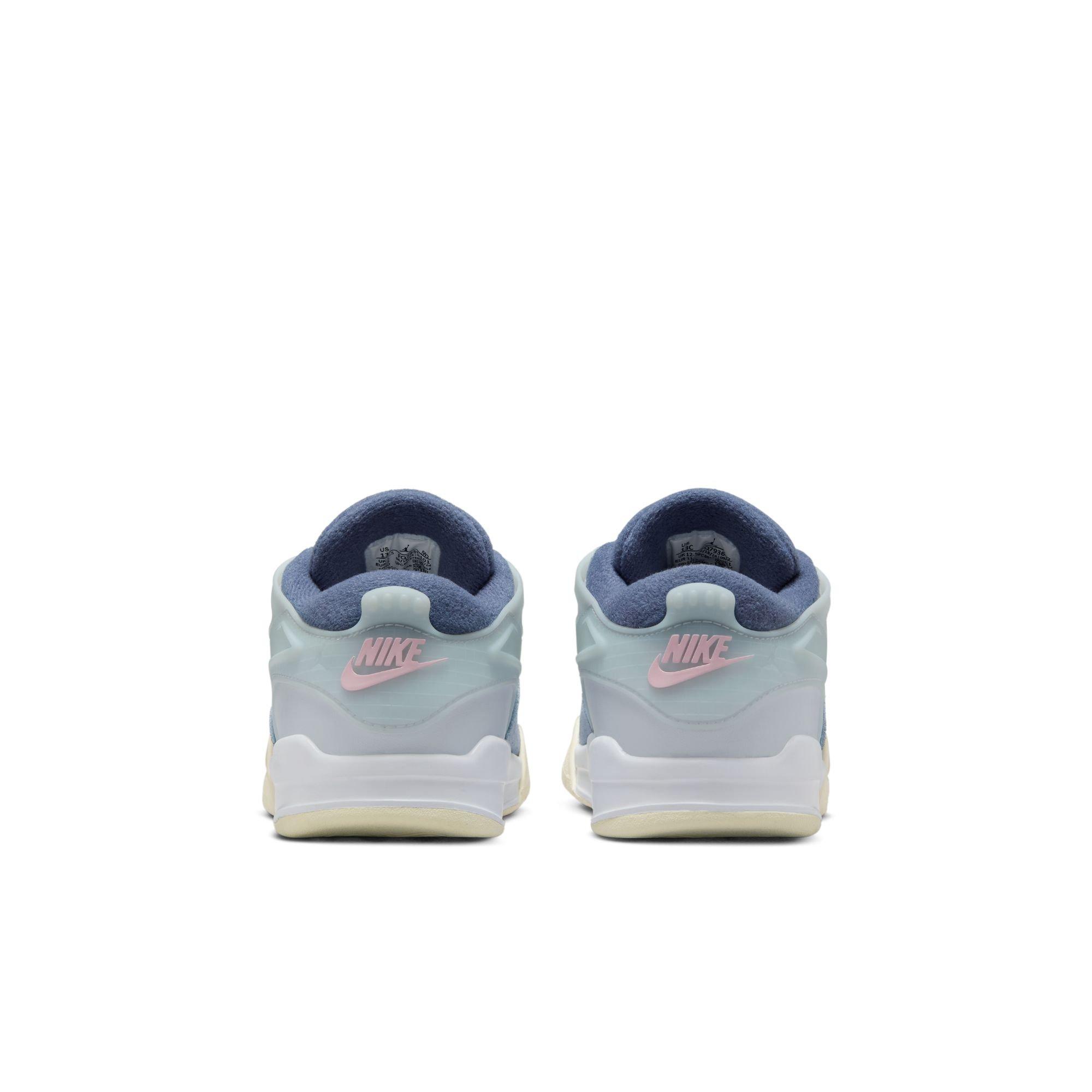 Jordan 4 RM Preschool Girls' "White/Prism Pink/Diffused Blue" Shoe