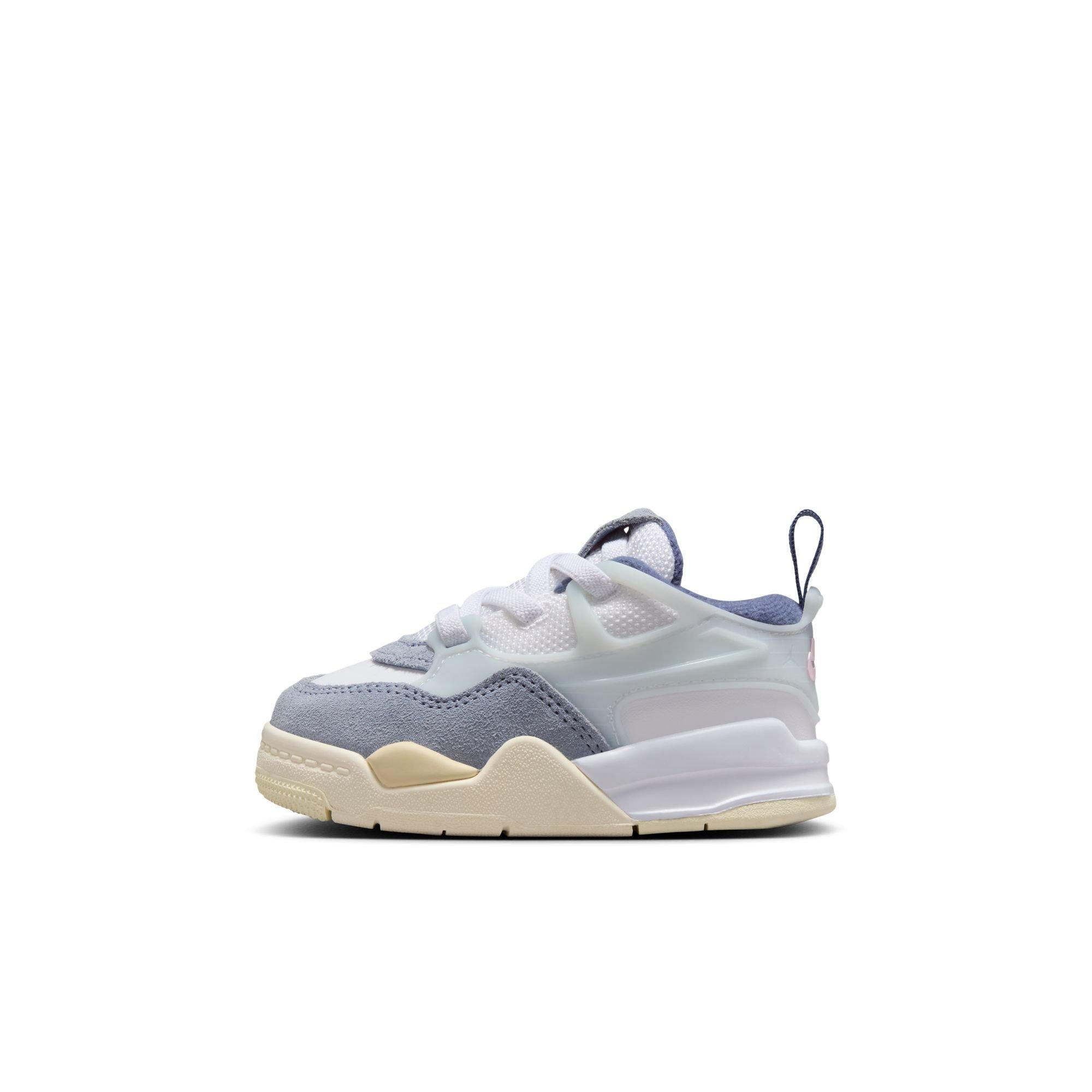Jordan 4 RM Toddler Girls' "White/Prism Pink/Diffused Blue" Shoe