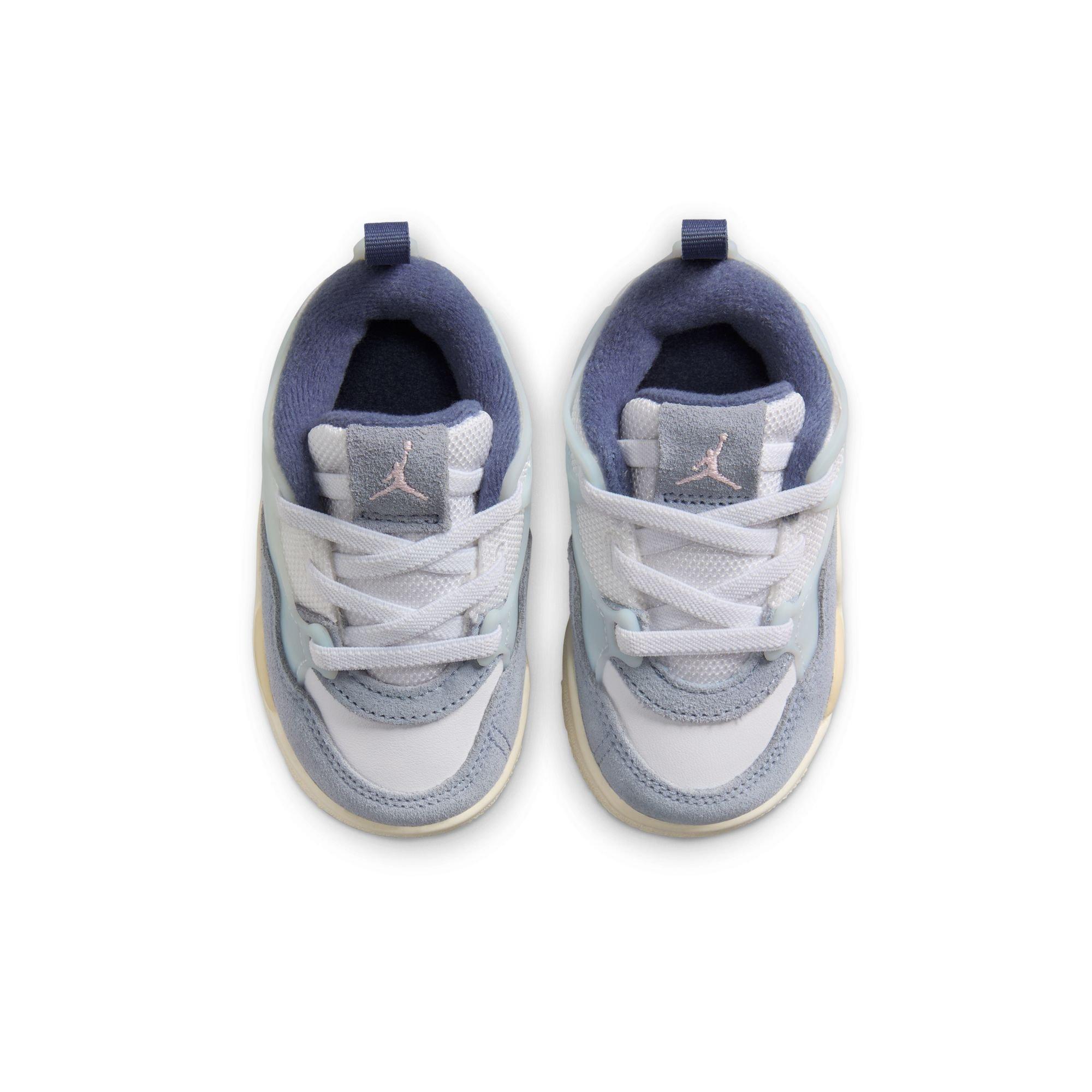 Jordan 4 RM Toddler Girls' "White/Prism Pink/Diffused Blue" Shoe