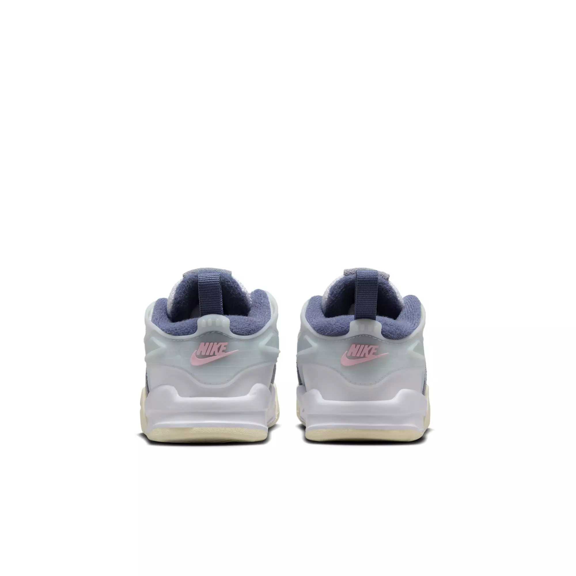 Jordan 4 RM "White/Prism Pink/Diffused Blue" Toddler Girls' Shoe - BLUE/GREY