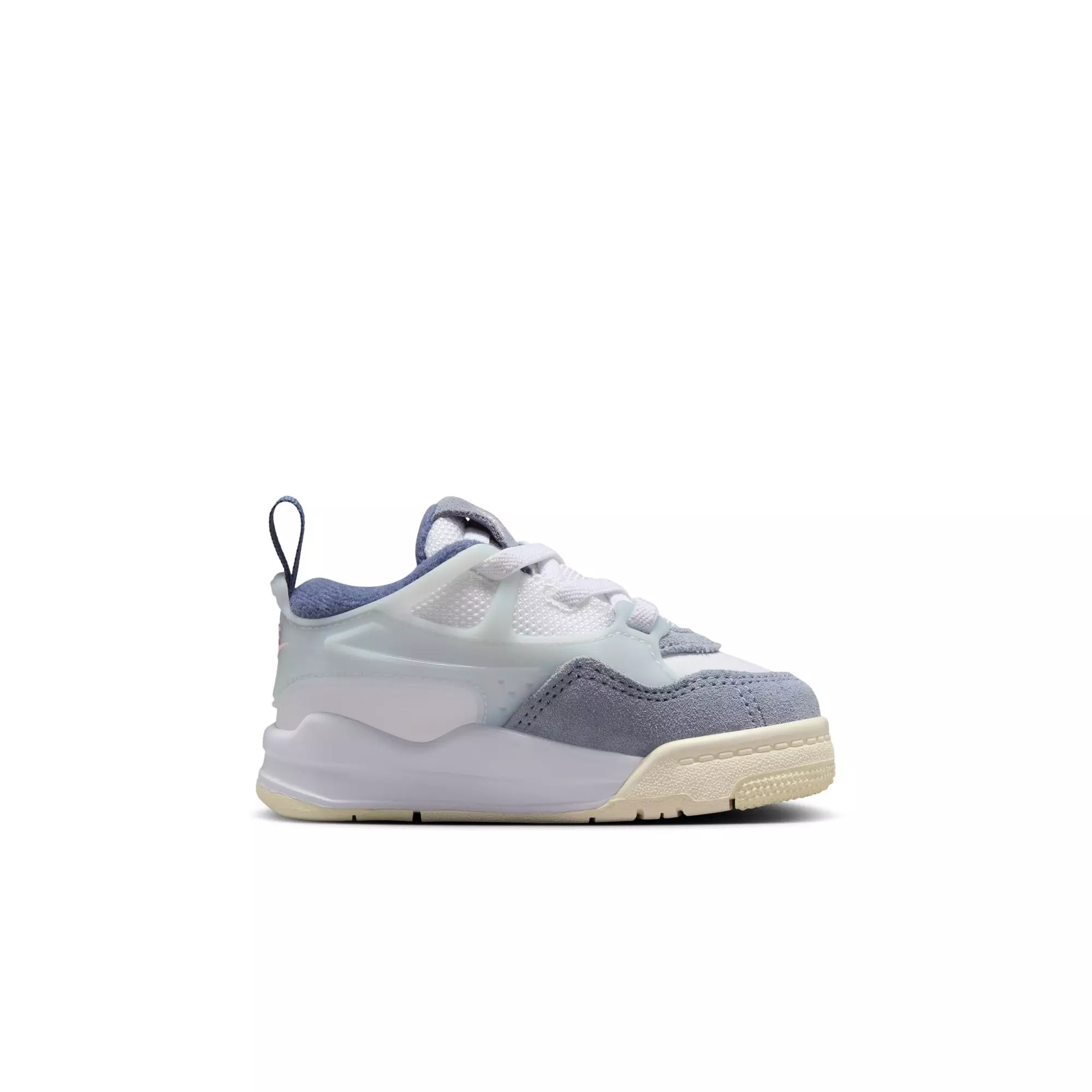 Jordan 4 RM "White/Prism Pink/Diffused Blue" Toddler Girls' Shoe